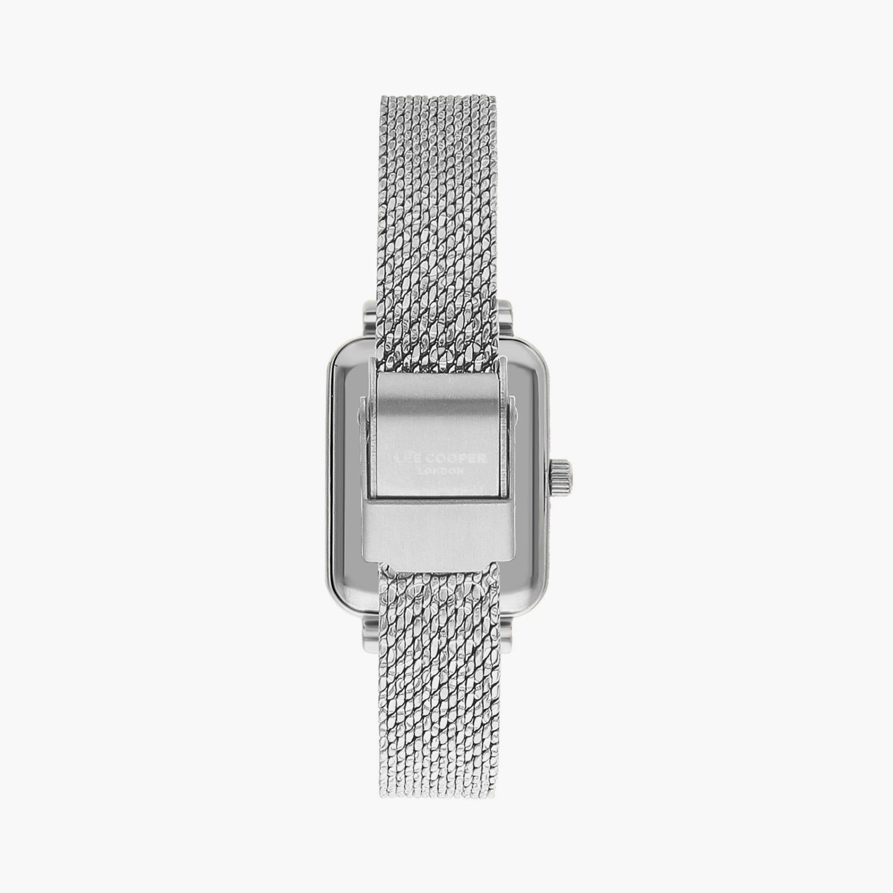 Lee Cooper Silver Analog Mesh Watch | LC07815.390 | 26 MM-women-watchesandjewellery-watches-image-3