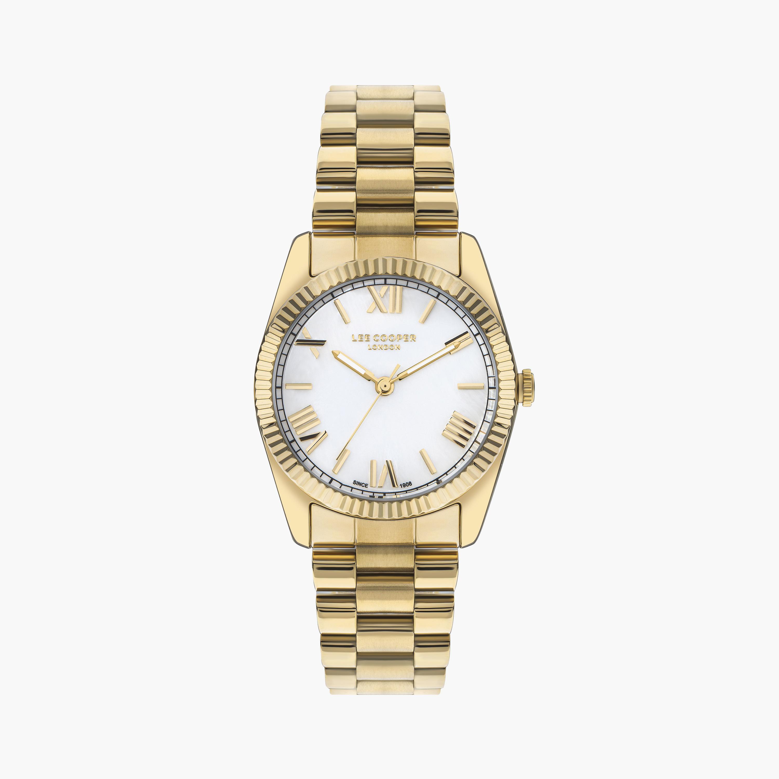 لي كوبر ساعة نسائية تناظرية معدن ذهبي LC07825.120-women-watchesandjewellery-watches-image-1