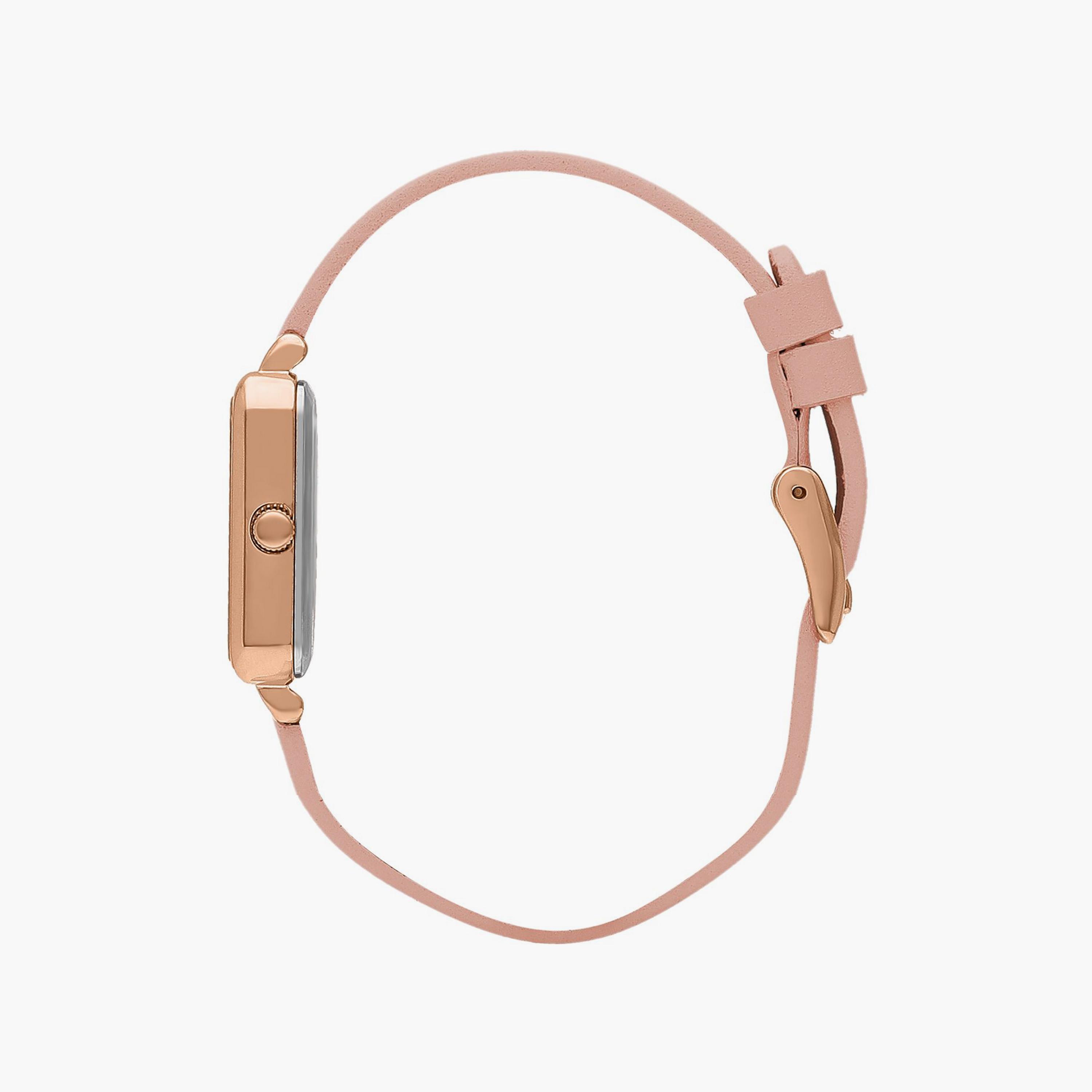 لي كوبر ساعة تناظرية جلد روز جولد LC07814.419-women-watchesandjewellery-watches-image-2