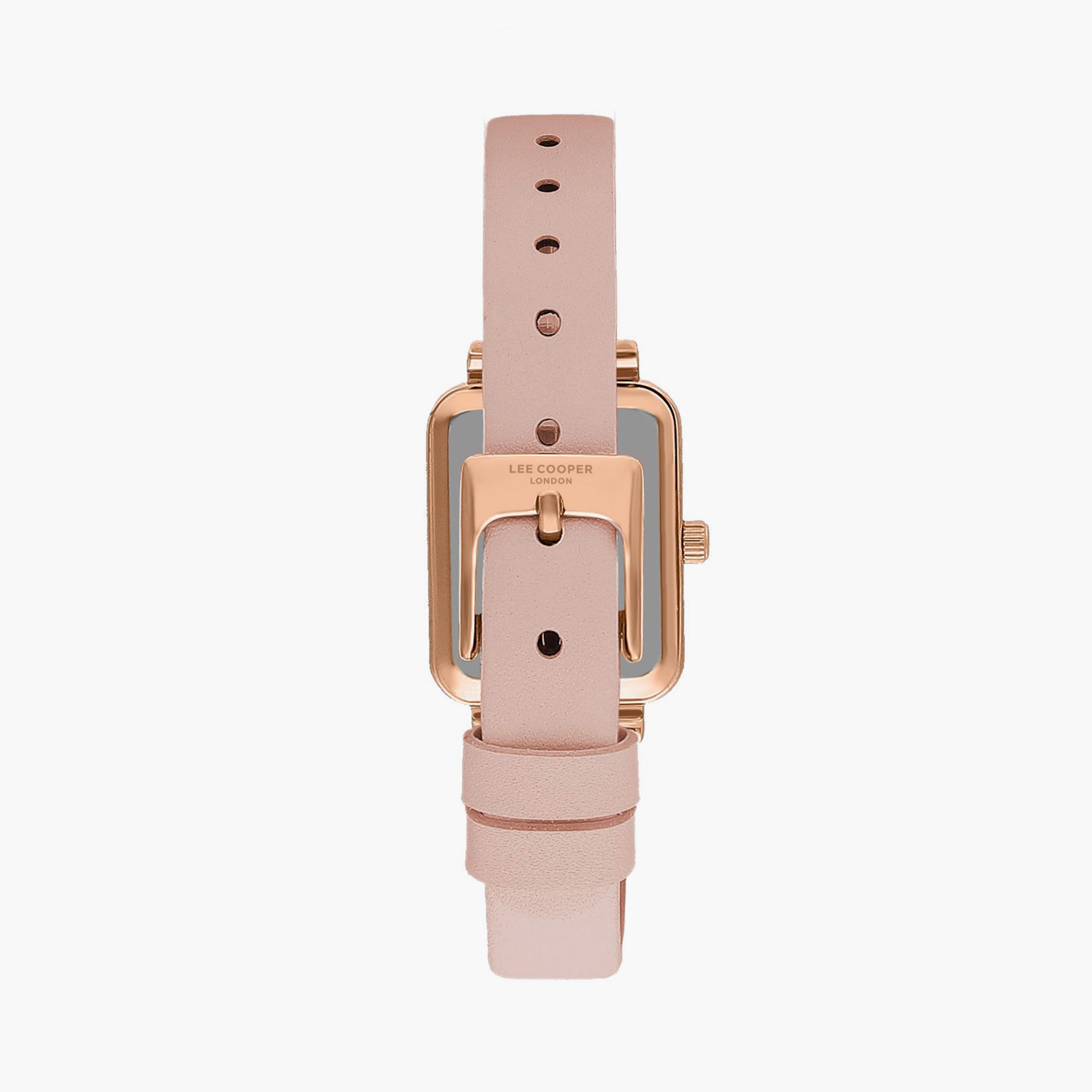 لي كوبر ساعة تناظرية جلد روز جولد LC07814.419-women-watchesandjewellery-watches-image-3