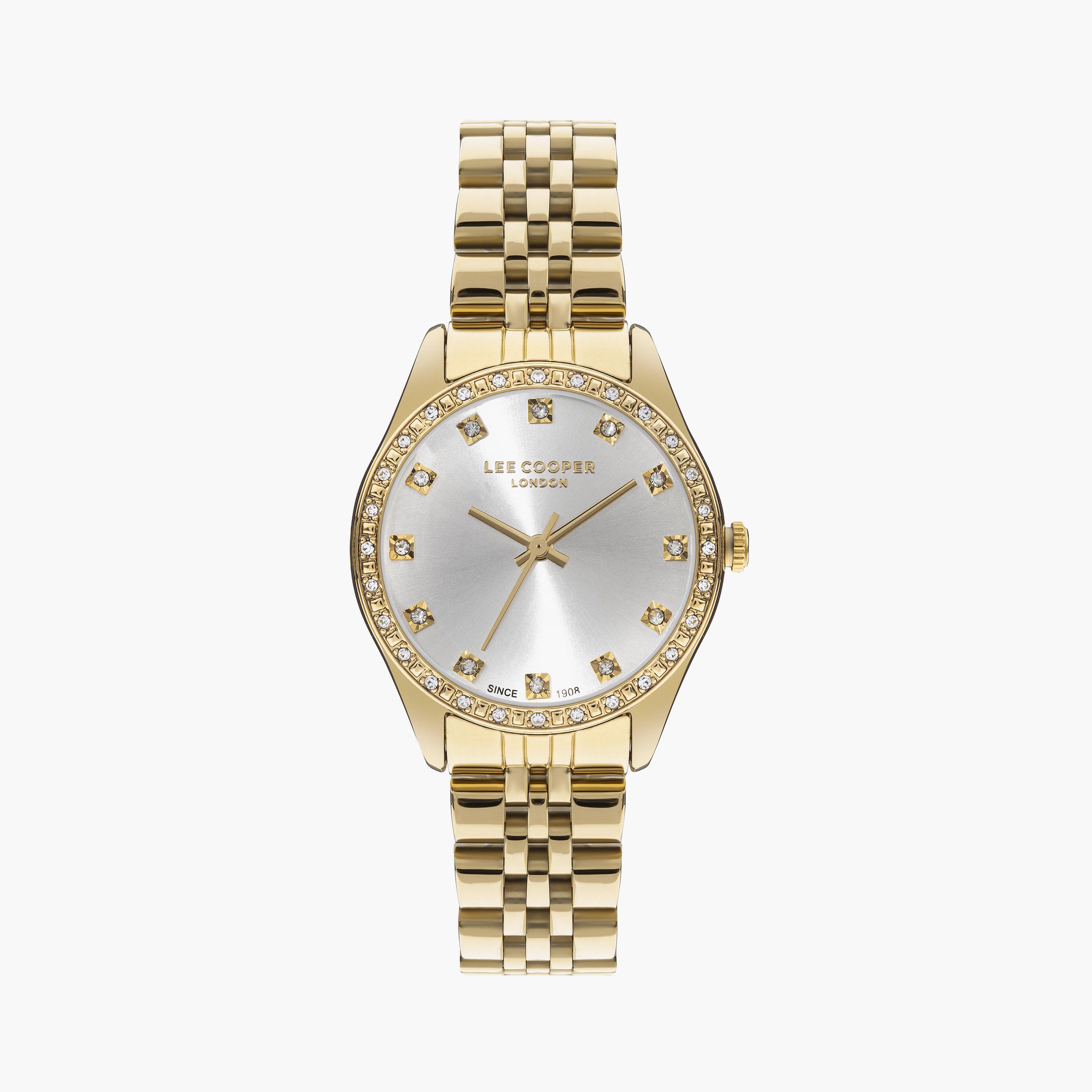 لي كوبر ساعة تناظرية معدن ذهبي LC07818.130-women-watchesandjewellery-watches-image-1