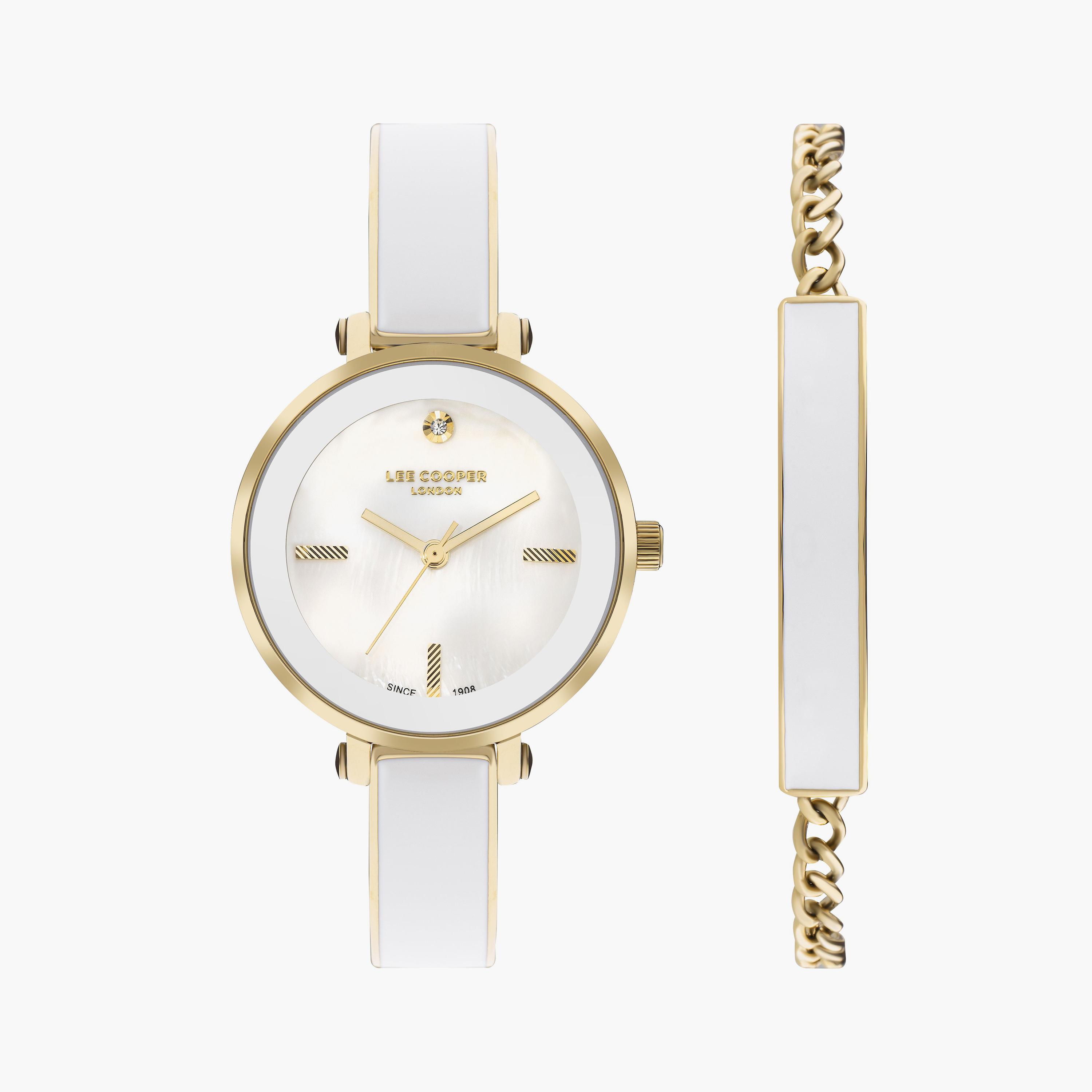 Lee Cooper Gold Analog Metal Watch | LC07813.120-women-watchesandjewellery-watches-image-1