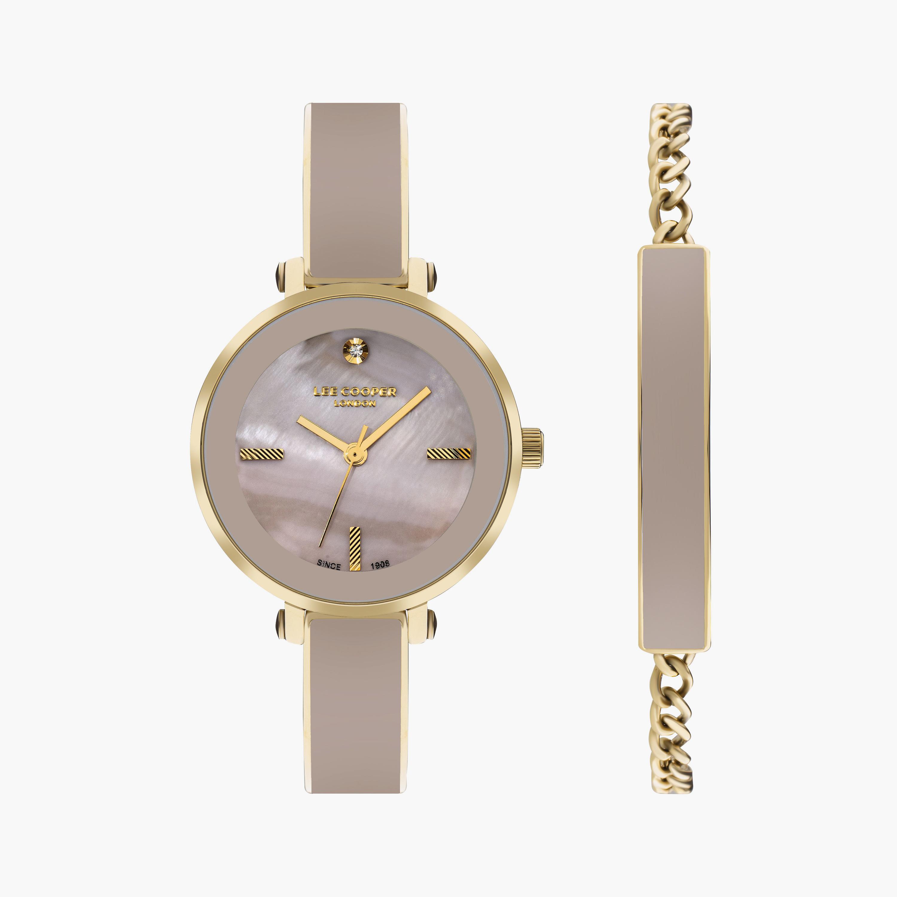Lee Cooper Silver Analog Metal Watch | LC07813.180 | 32 MM-women-watchesandjewellery-watches-image-1