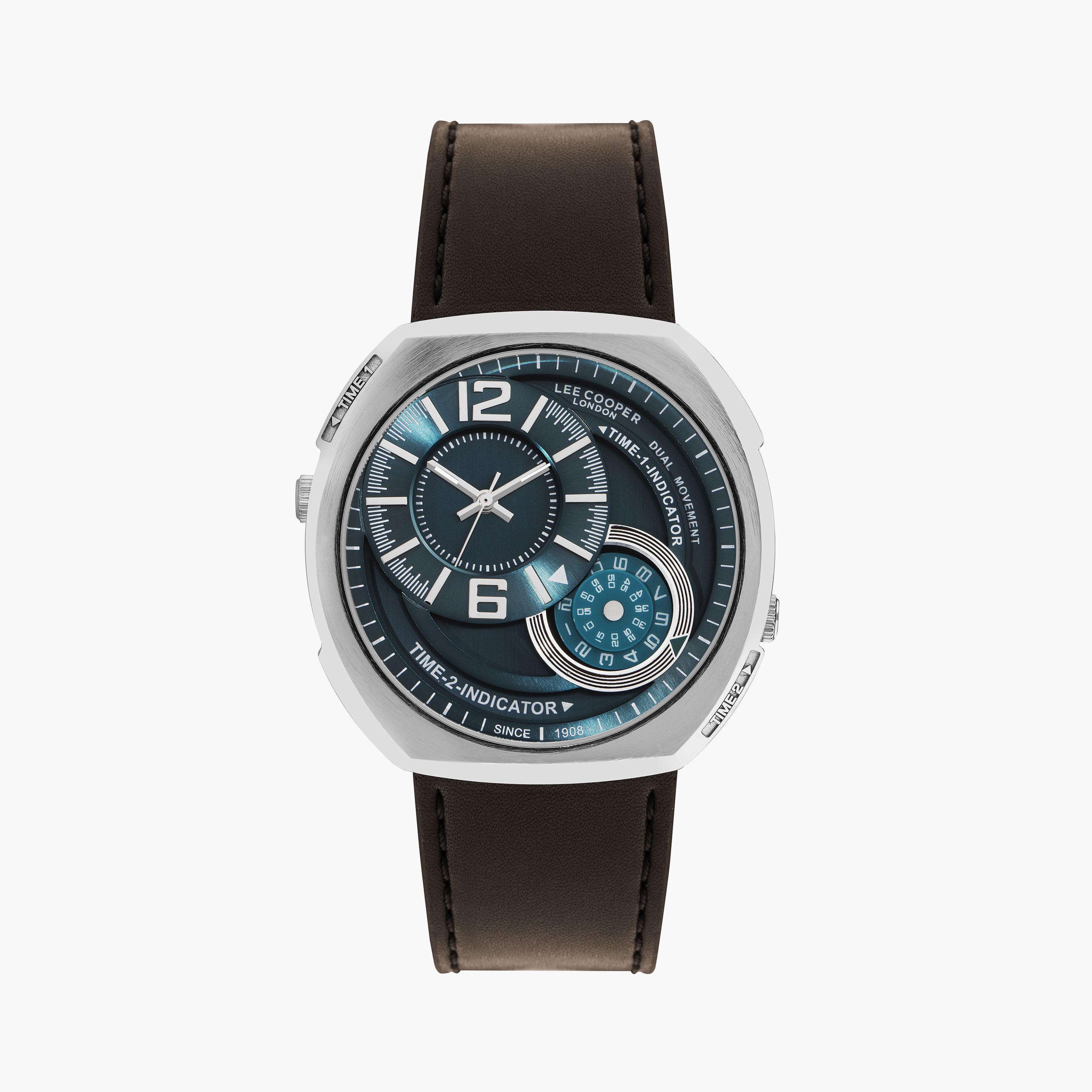 لي كوبر ساعة رجالية تناظرية جلد بني LC07805.374-men-watchesandjewellery-watches-image-1