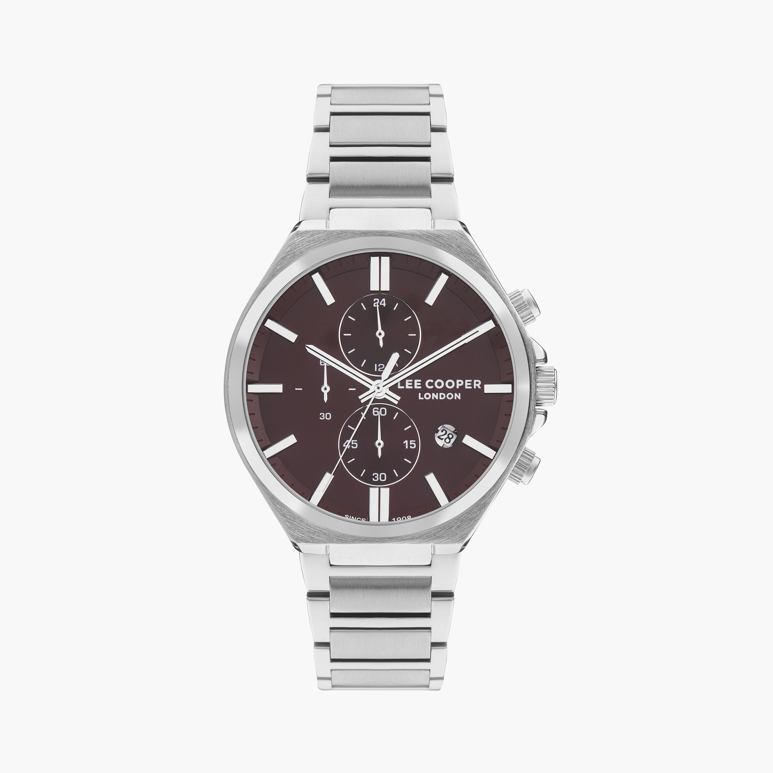 لي كوبر ساعة رجالية كرونوغراف معدن فضي LC07835.380-men-watchesandjewellery-watches-image-1