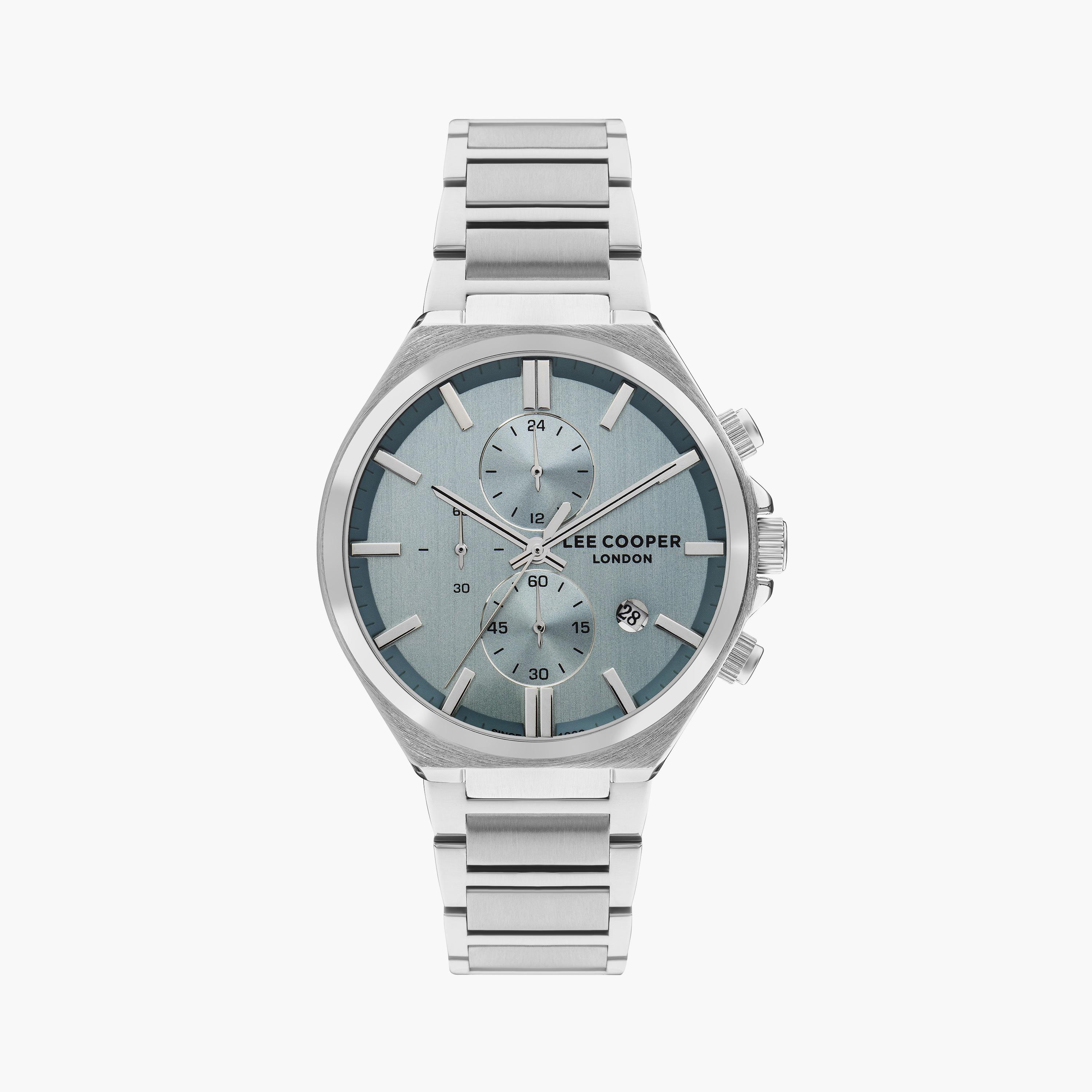 لي كوبر ساعة رجالية كرونوغراف معدن فضي LC07835.370-men-watchesandjewellery-watches-image-1