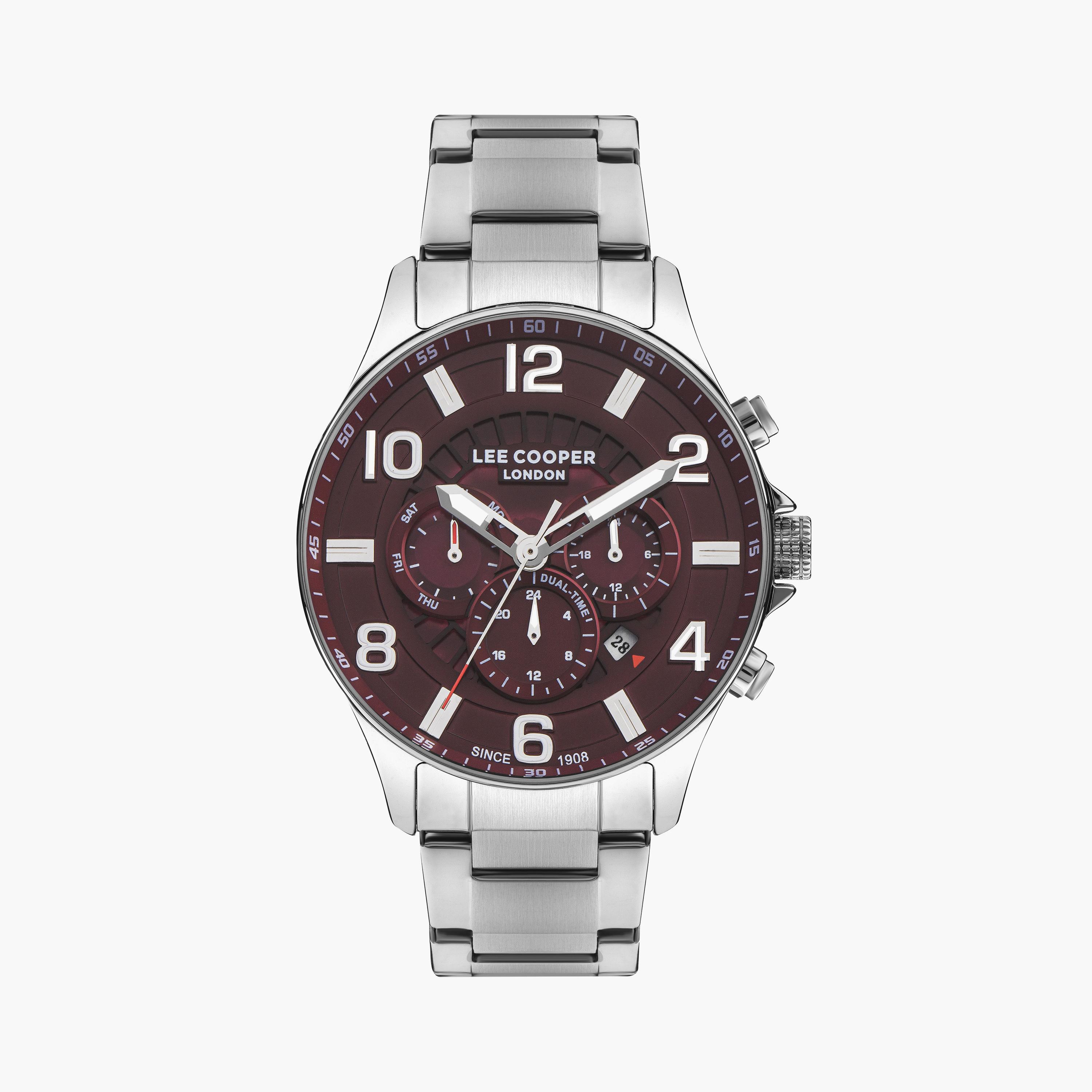 لي كوبر ساعة رجالية كرونوغراف معدن فضي LC07802.380-men-watchesandjewellery-watches-image-1
