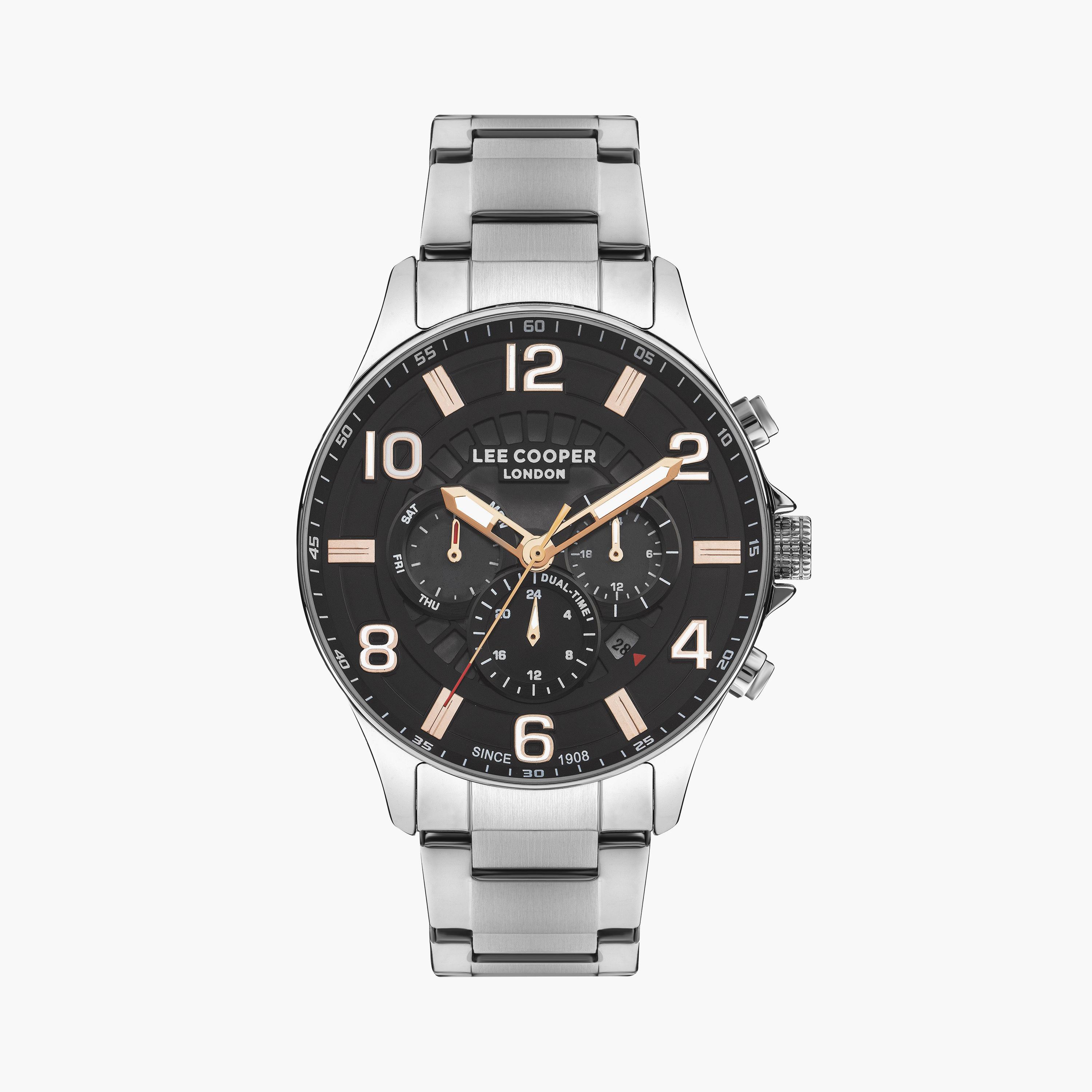 لي كوبر ساعة رجالية كرونوغراف معدن فضي LC07802.360-men-watchesandjewellery-watches-image-1