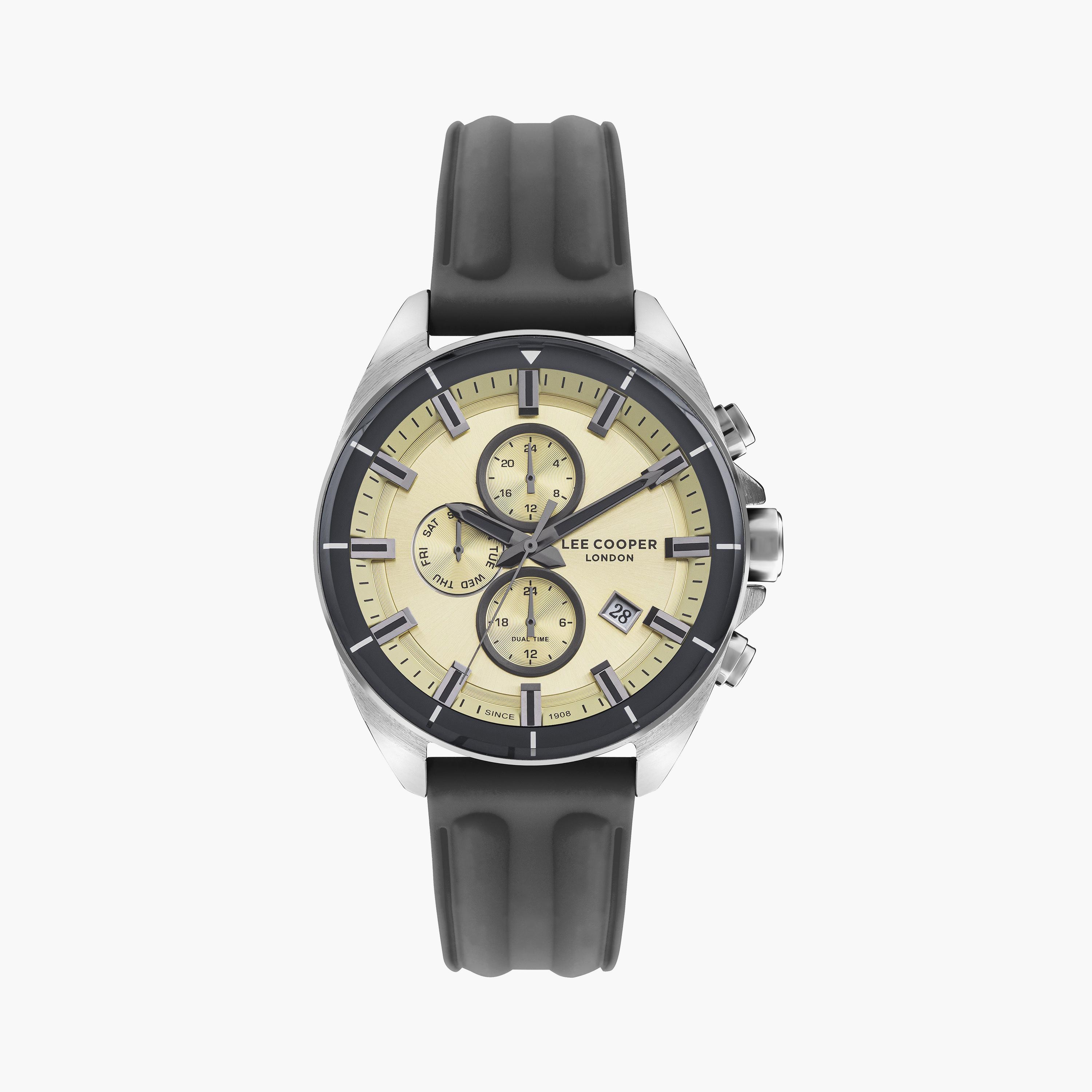 لي كوبر ساعة رجالية كرونوغراف سيليكون رمادي LC07881.346-men-watchesandjewellery-watches-image-1