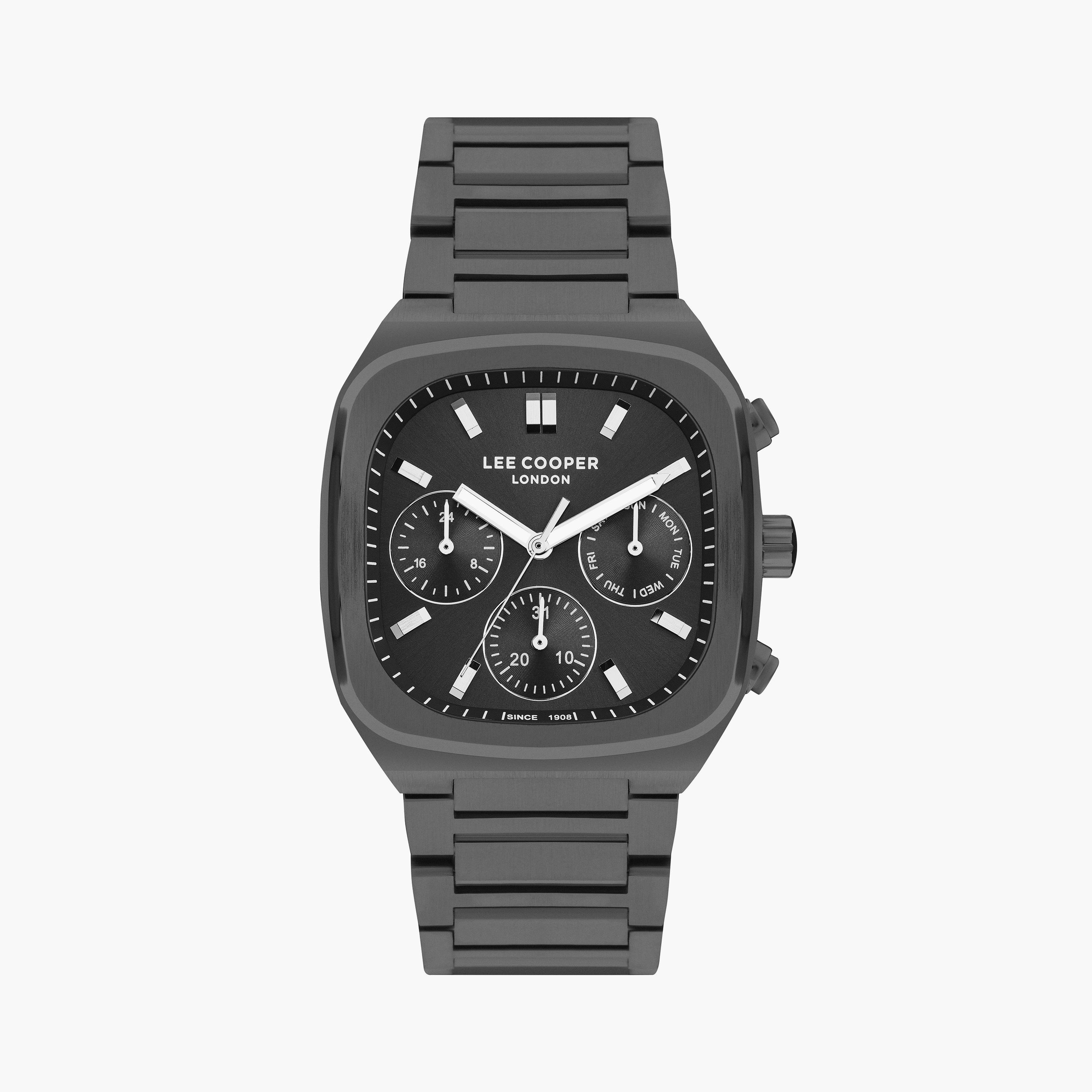 لي كوبر ساعة رجالية كرونوغراف معدن رمادي معدني LC07618.060-men-watchesandjewellery-watches-image-1