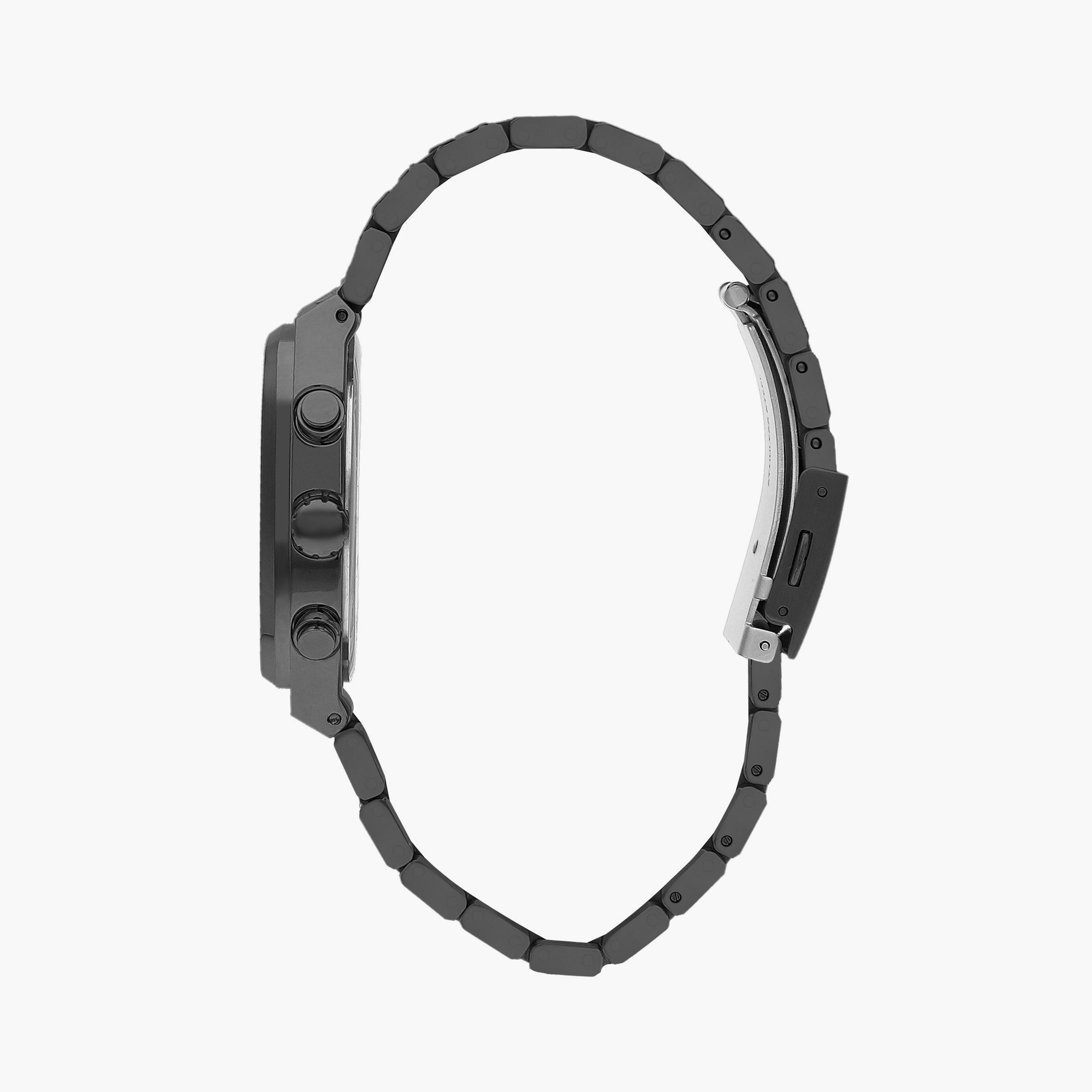 Lee Cooper Men's Gun Metal Chronograph Metal Watch | LC07618.060-men-watchesandjewellery-watches-image-2