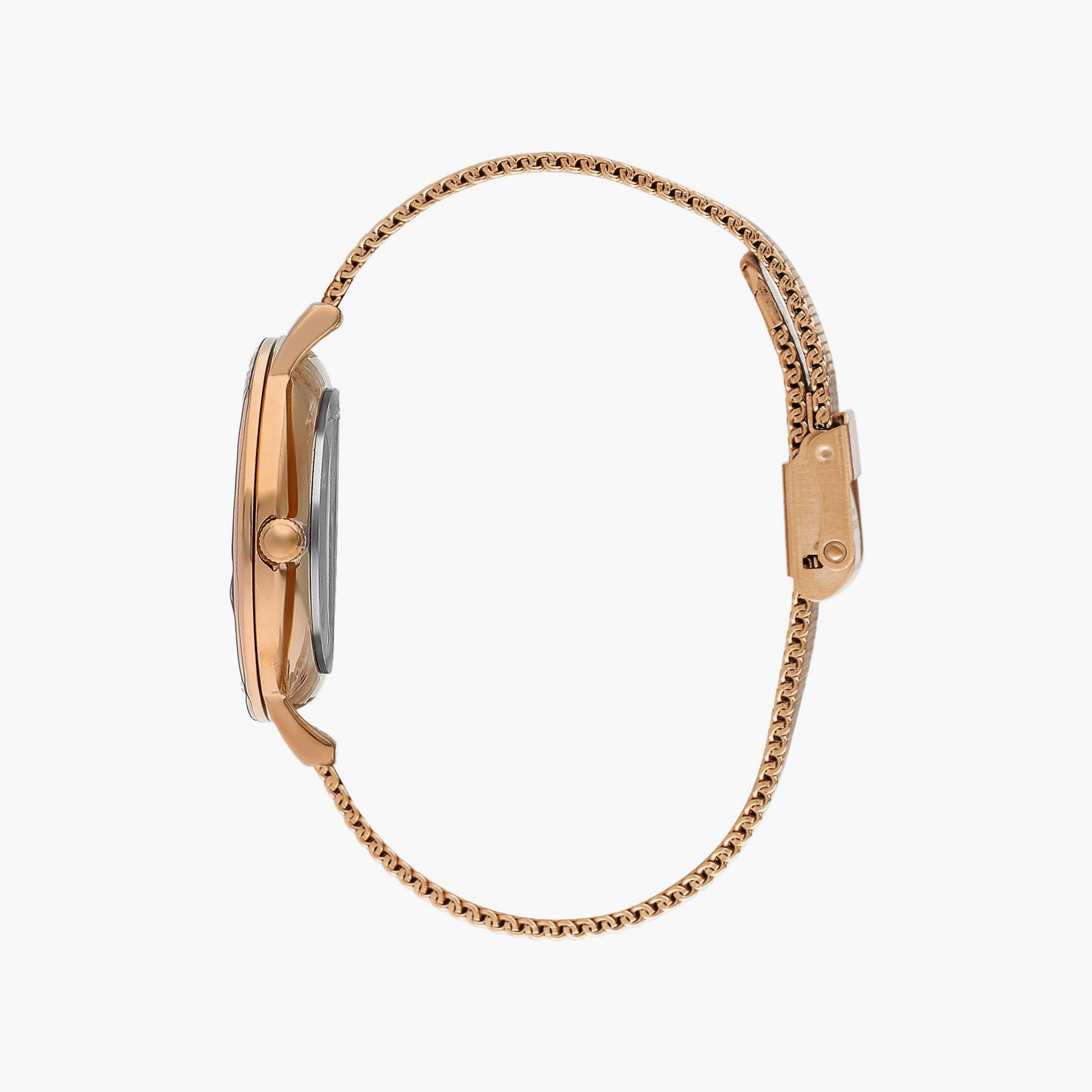 لي كوبر  ساعة نسائية تناظرية شبكية روز جولد LC07875.420-women-watchesandjewellery-watches-image-2