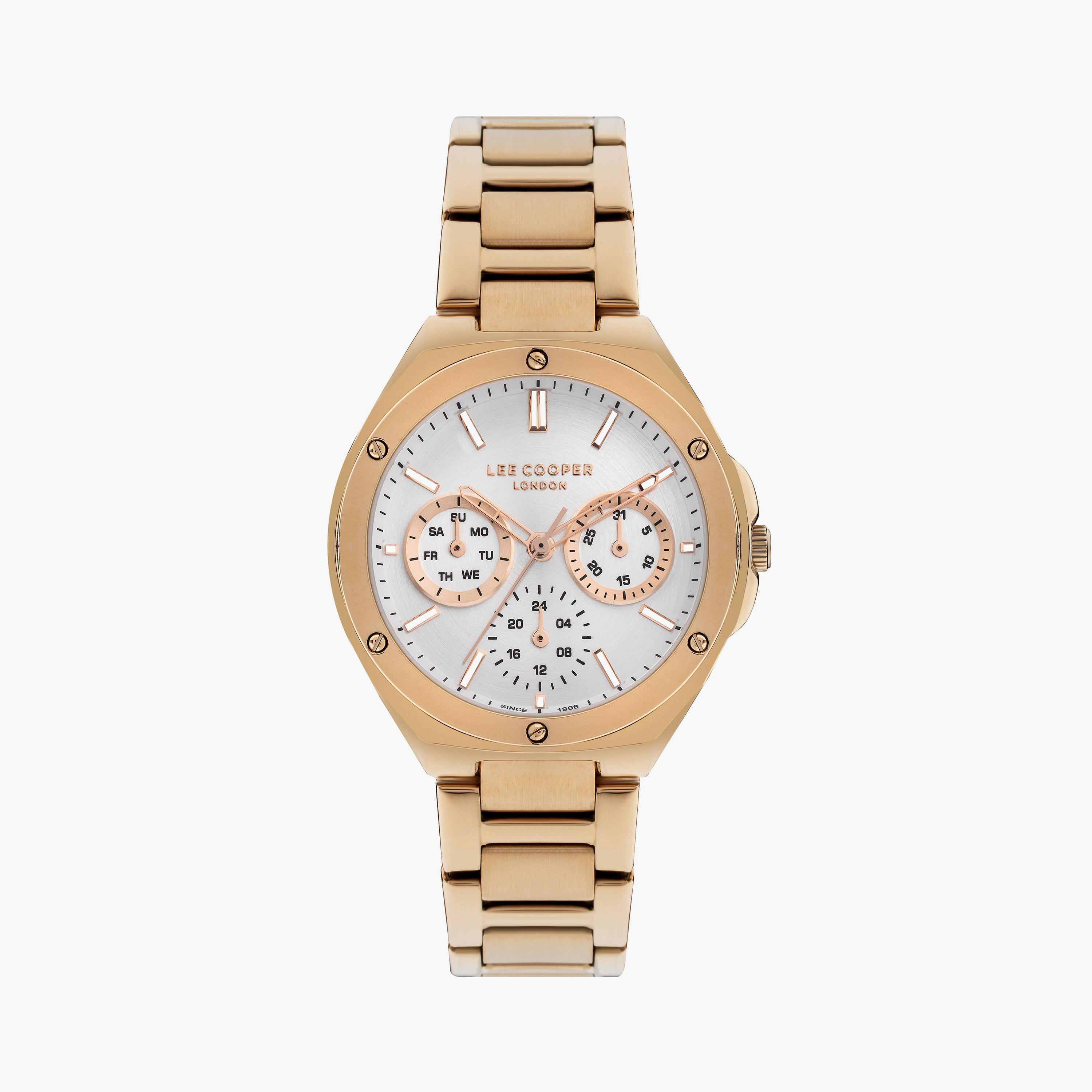 لي كوبر  ساعة نسائية كرونوغراف معدن روز جولد LC07844.430-women-watchesandjewellery-watches-image-1