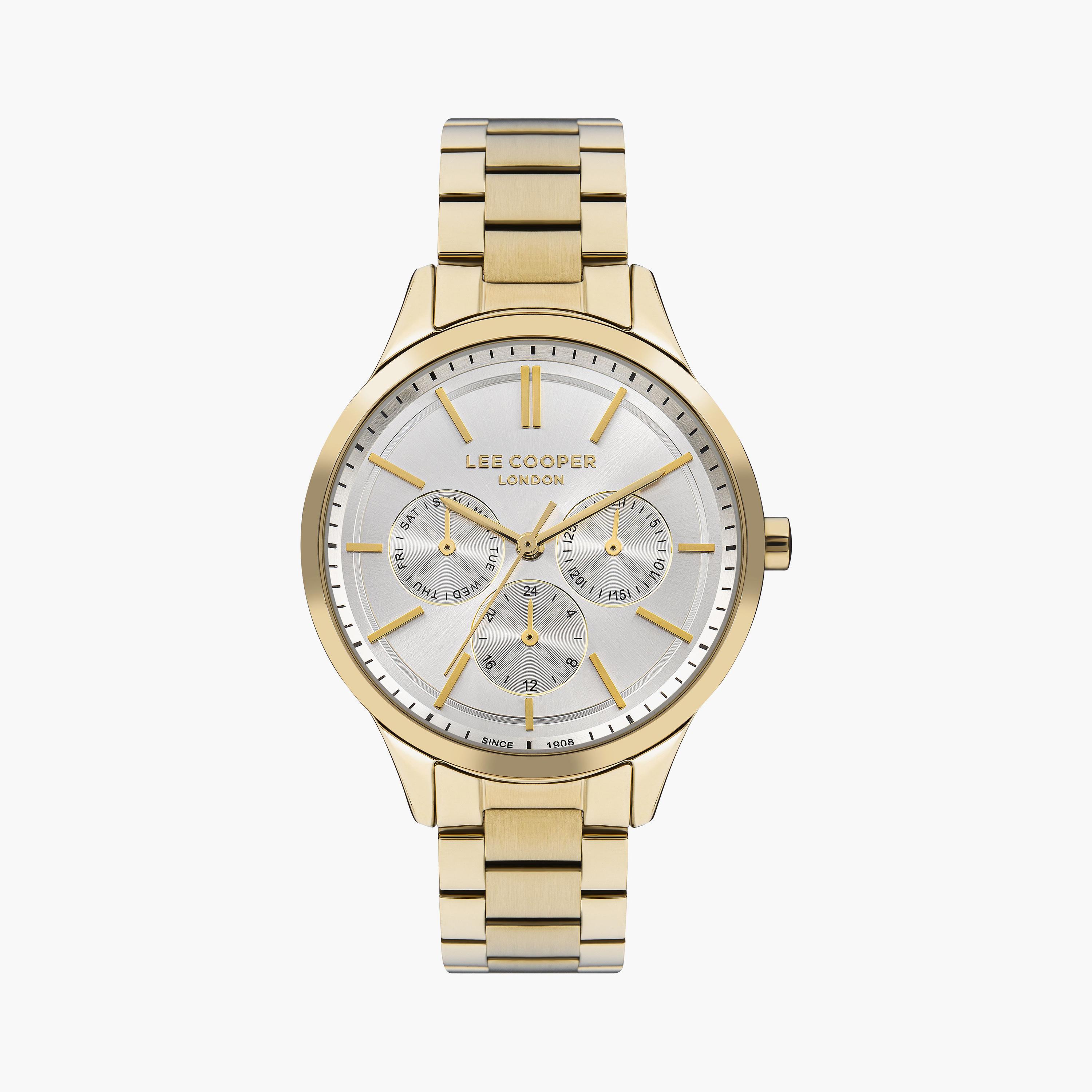 لي كوبر ساعة نسائية كرونوغراف معدن ذهبي LC07865.130-women-watchesandjewellery-watches-image-1