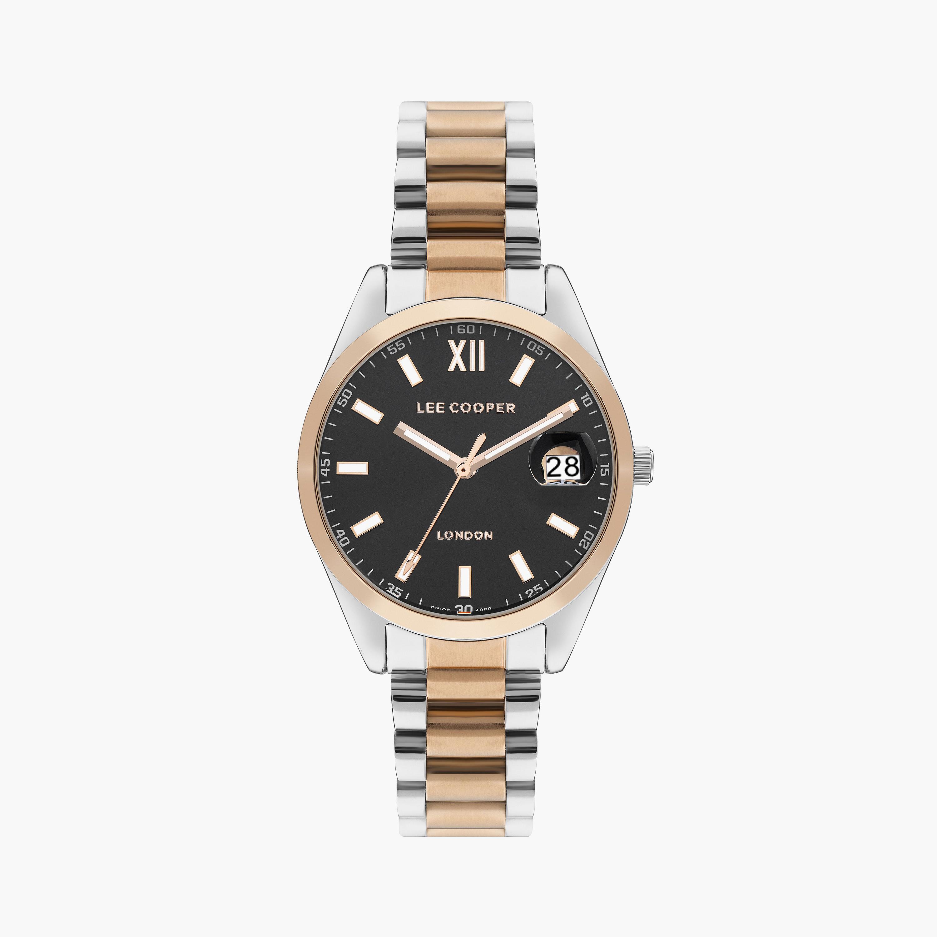 لي كوبر ساعة نسائية تناظرية معدن فضي وروز جولد LC07827.560-women-watchesandjewellery-watches-image-1