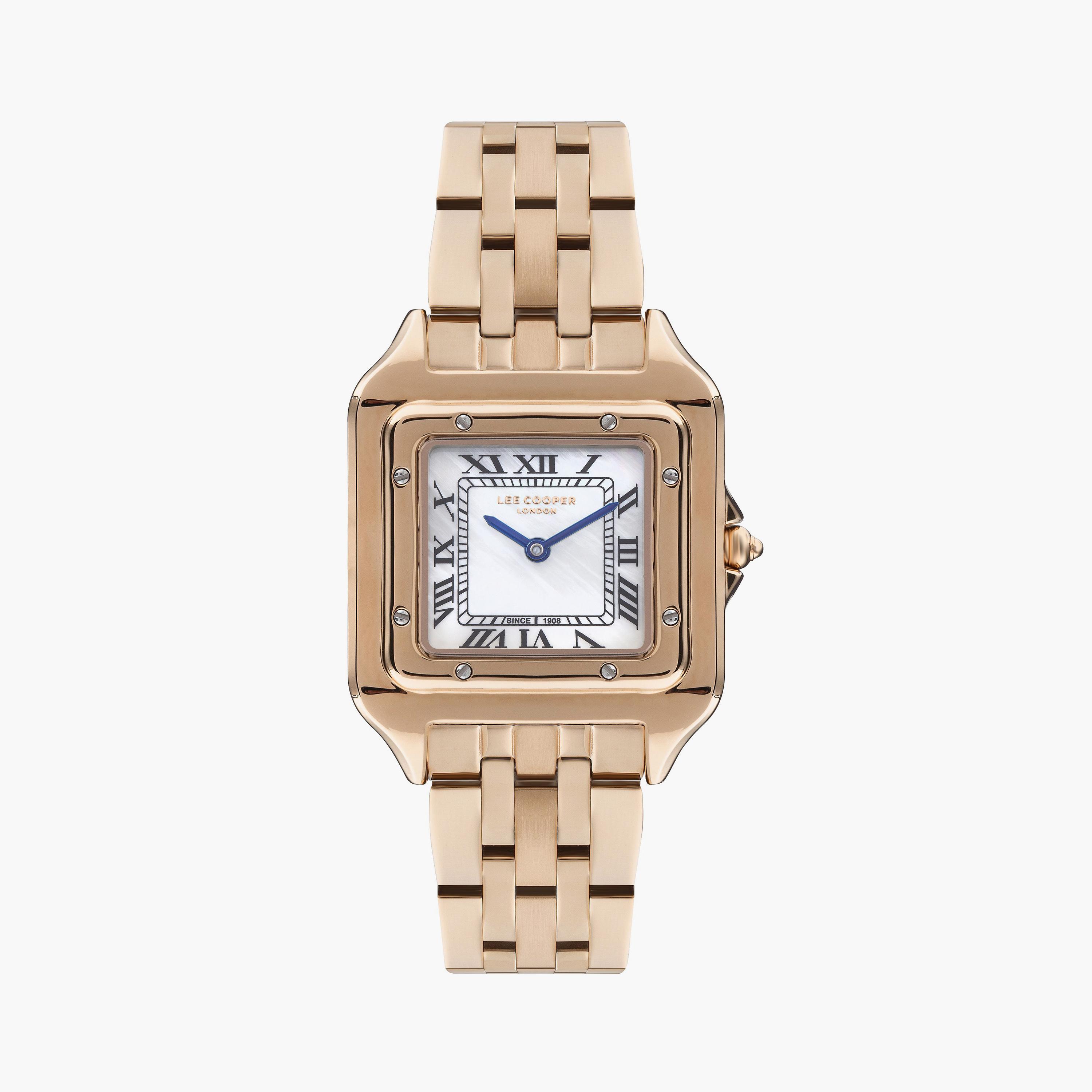 لي كوبر ساعة تناظرية معدن روز جولد LC07866.420-women-watchesandjewellery-watches-image-1