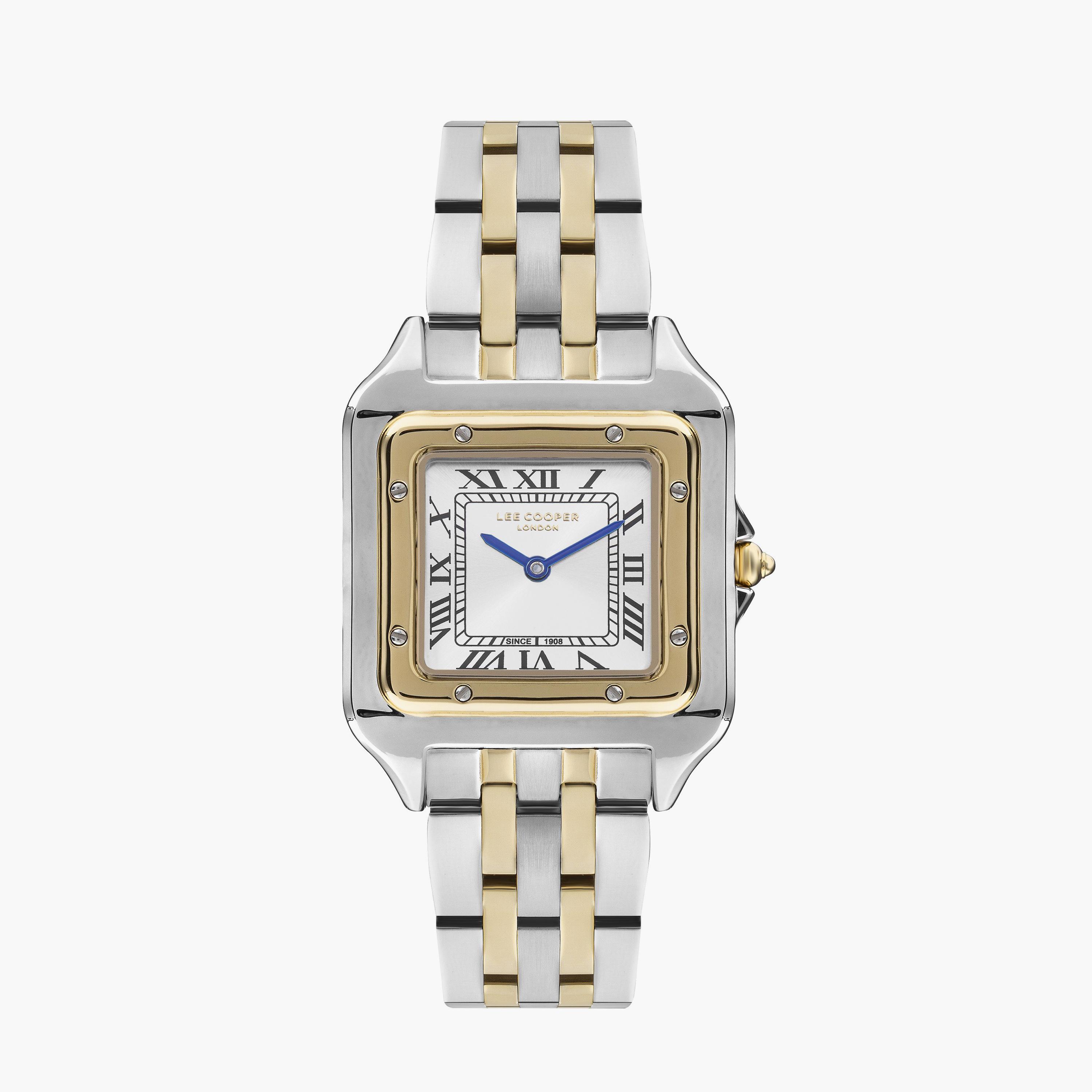 Lee Cooper Silver & Gold Analog Metal Watch | LC07866.230-women-watchesandjewellery-watches-image-1