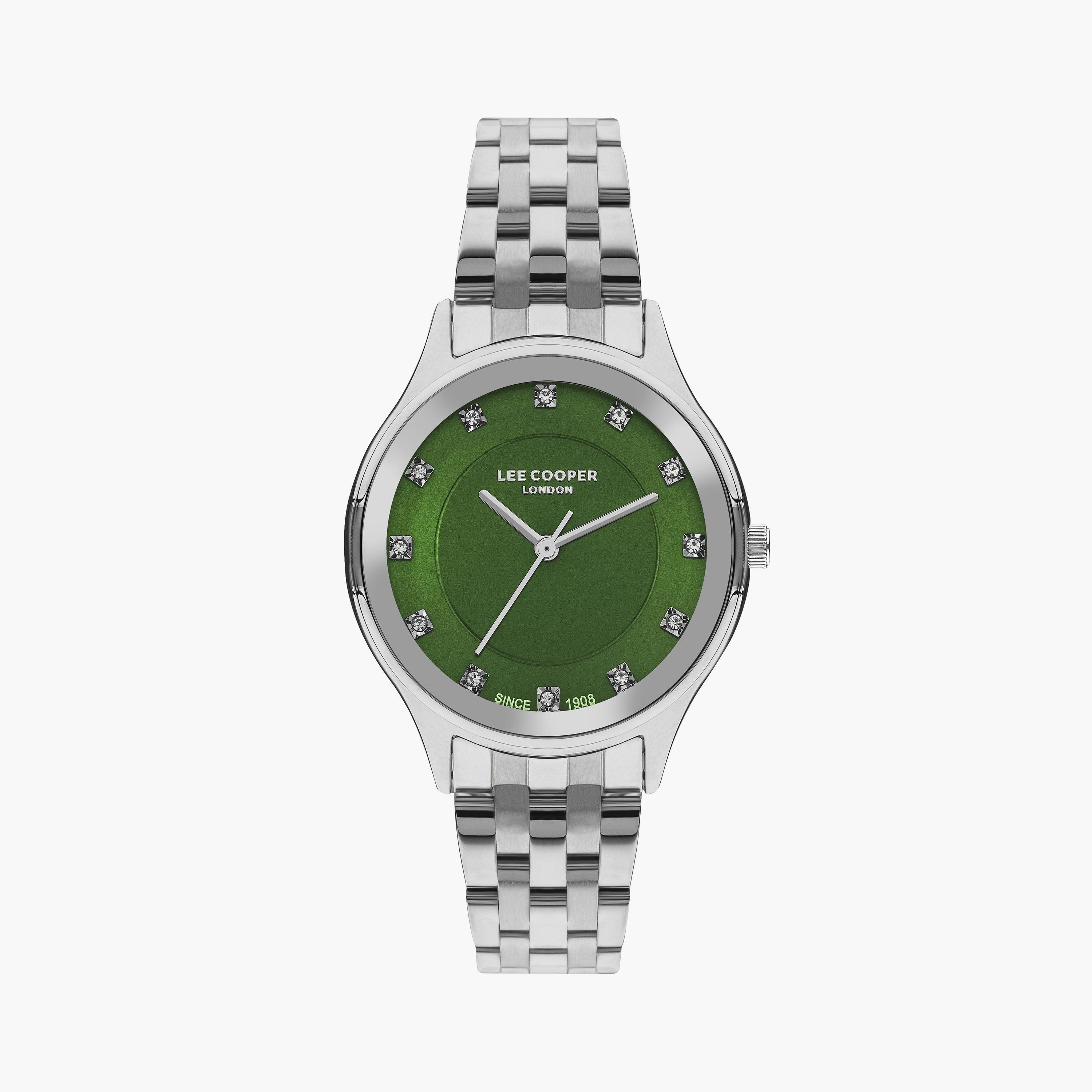 لي كوبر ساعة نسائية تناظرية معدن فضي LC07867.370-women-watchesandjewellery-watches-image-1