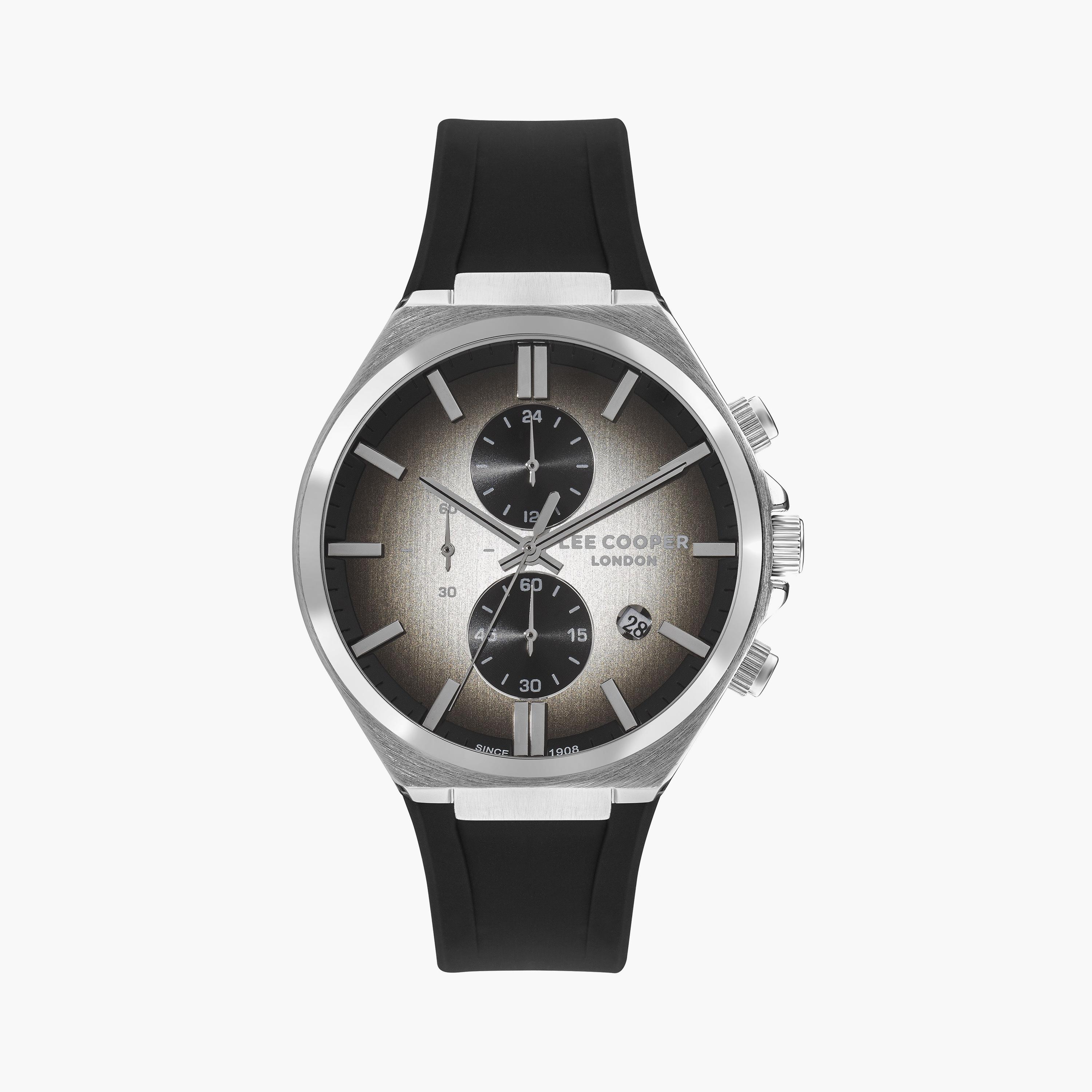 لي كوبر ساعة رجالية كرونوغراف سيليكون أسود LC07854.351-men-watchesandjewellery-watches-image-1