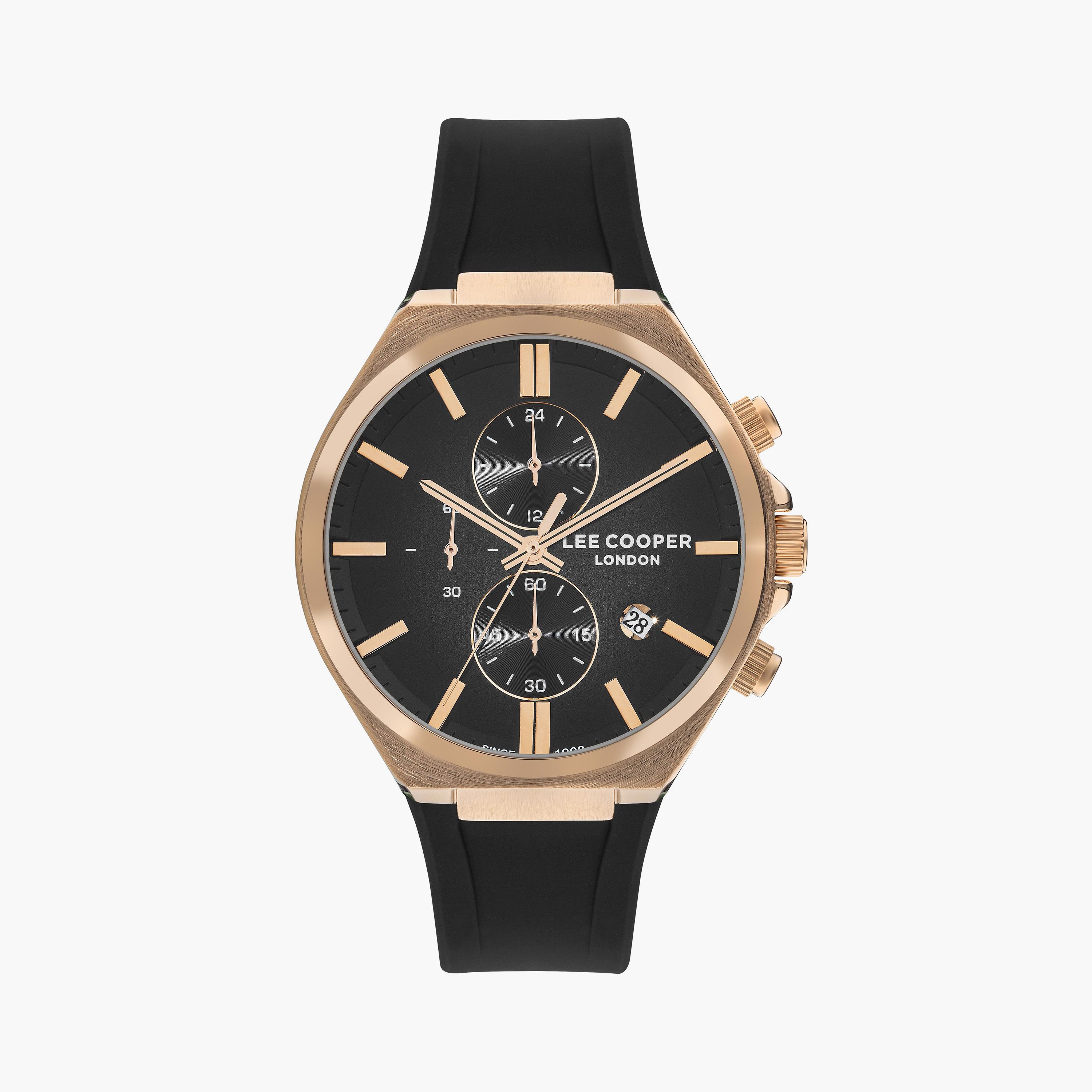 لي كوبر ساعة رجالية كرونوغراف سيليكون أسود LC07854.451-men-watchesandjewellery-watches-image-1
