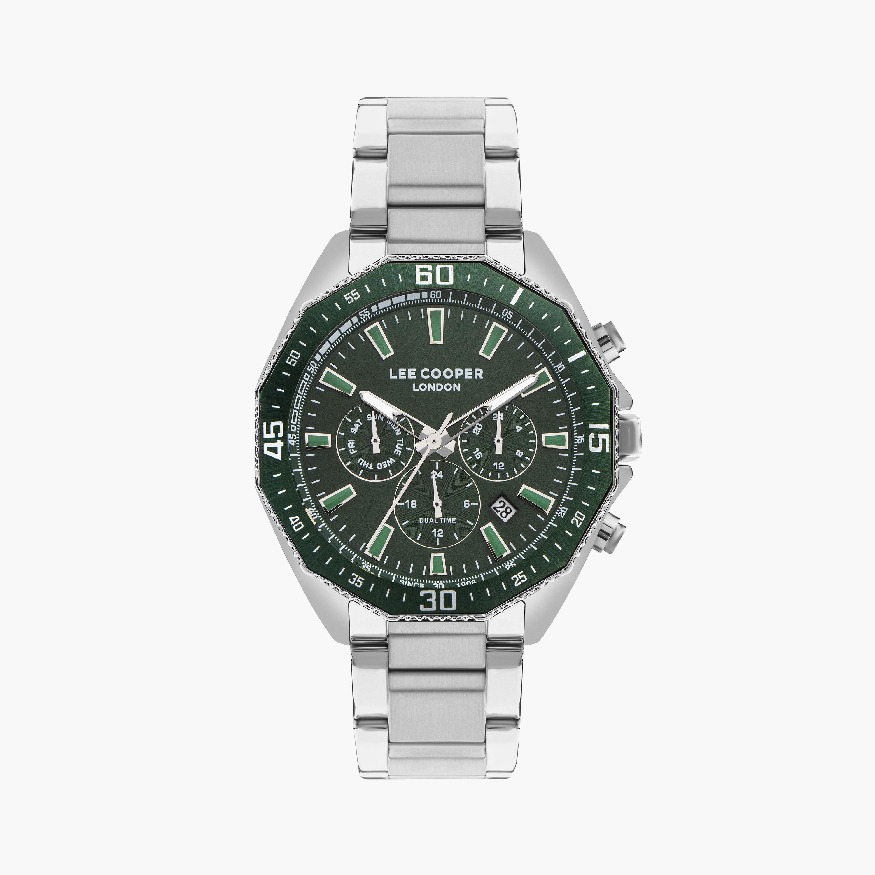 لي كوبر ساعة رجالية كرونوغراف معدن فضي LC07847.370-men-watchesandjewellery-watches-image-1