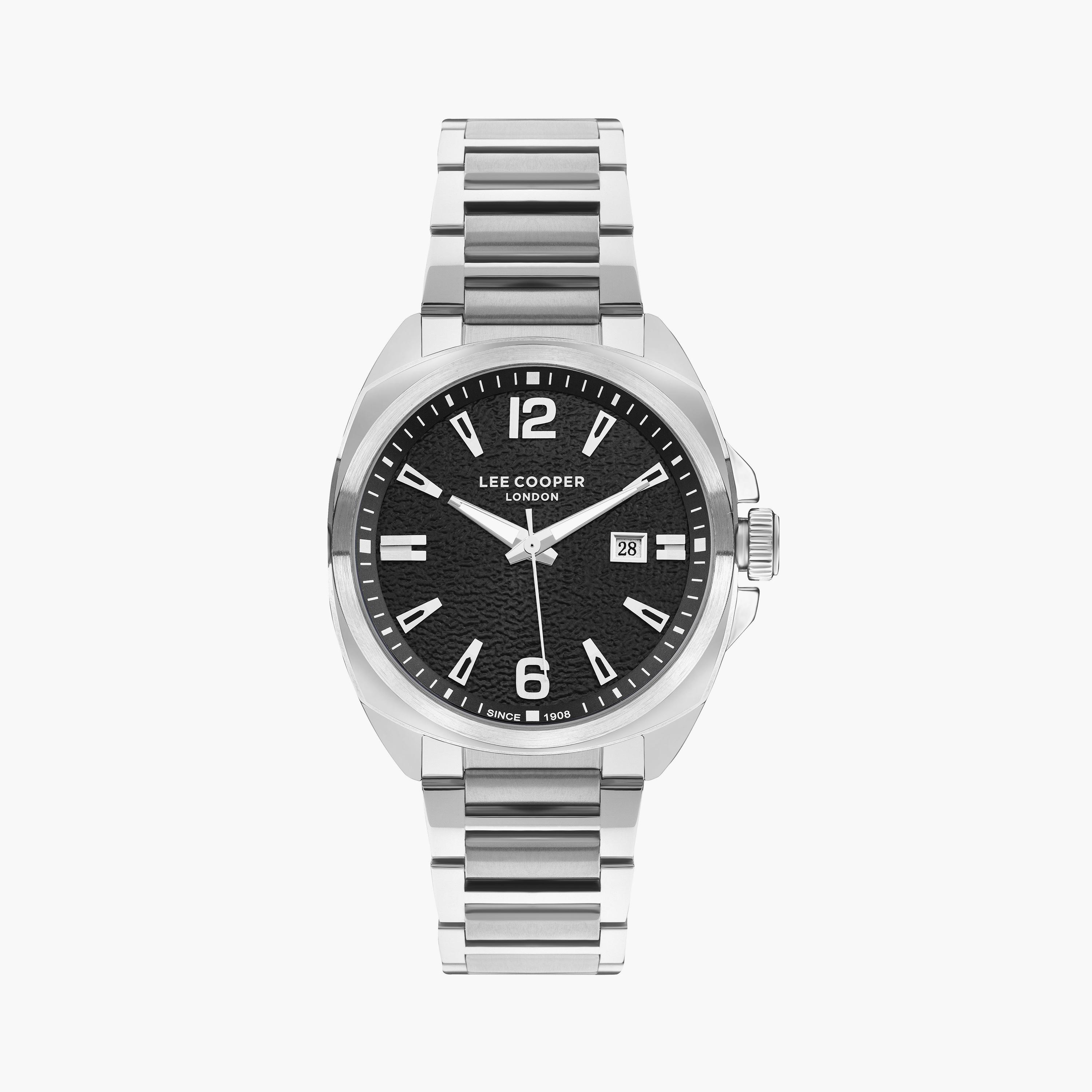 لي كوبر ساعة رجالية تناظرية معدن فضي LC07839.350-men-watchesandjewellery-watches-image-1
