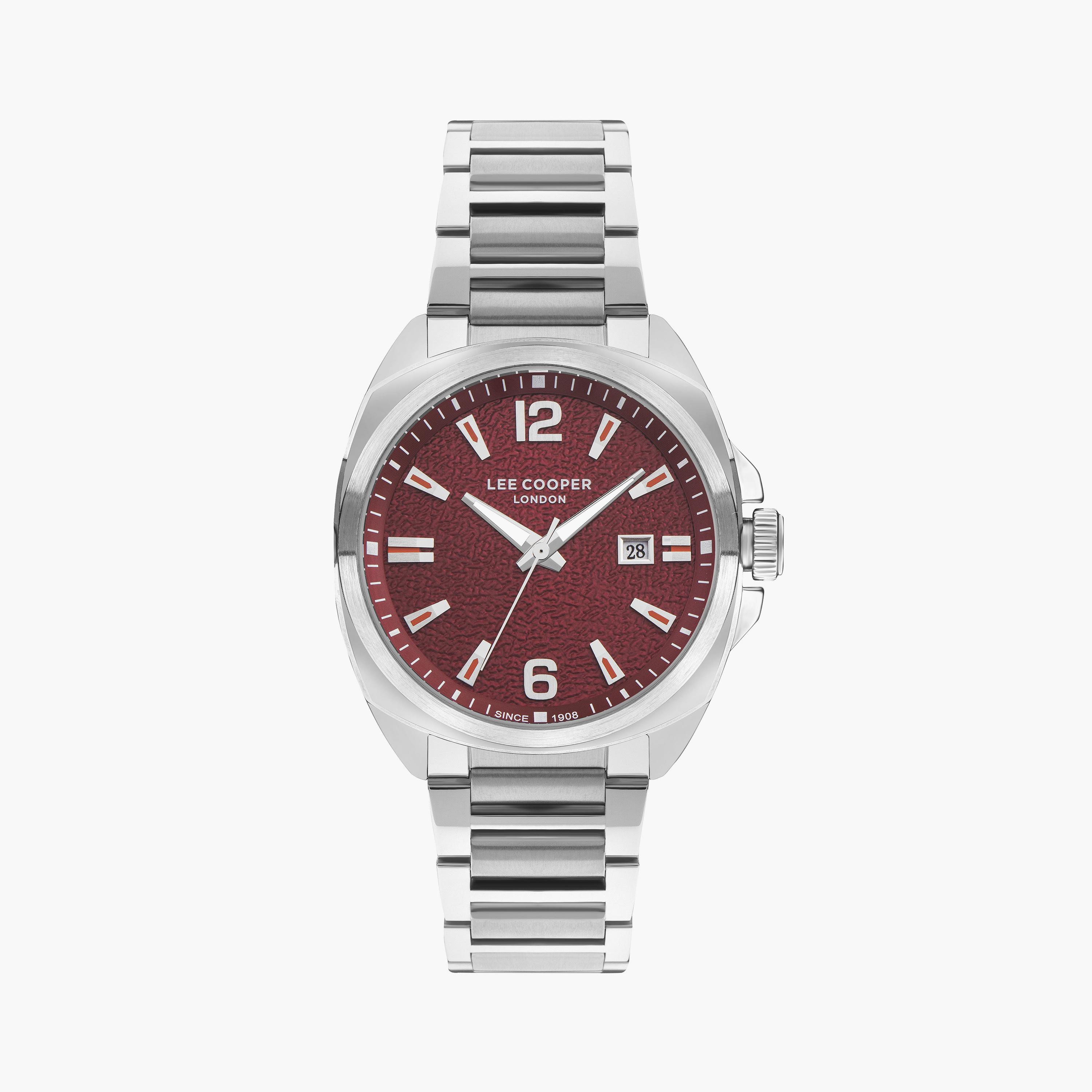 لي كوبر ساعة رجالية كرونوغراف معدن فضي LC07839.380-men-watchesandjewellery-watches-image-1