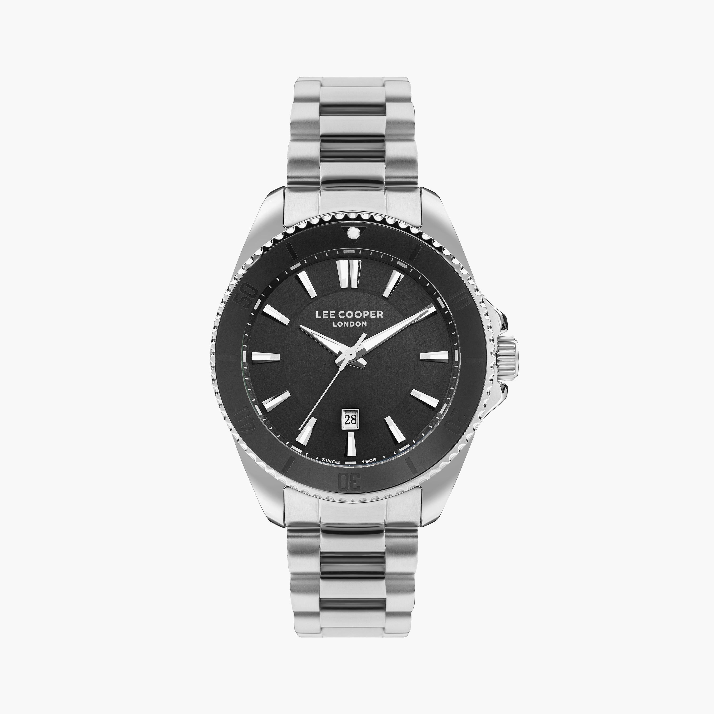 لي كوبر ساعة رجالية تناظرية معدن فضي LC07841.350-men-watchesandjewellery-watches-image-1