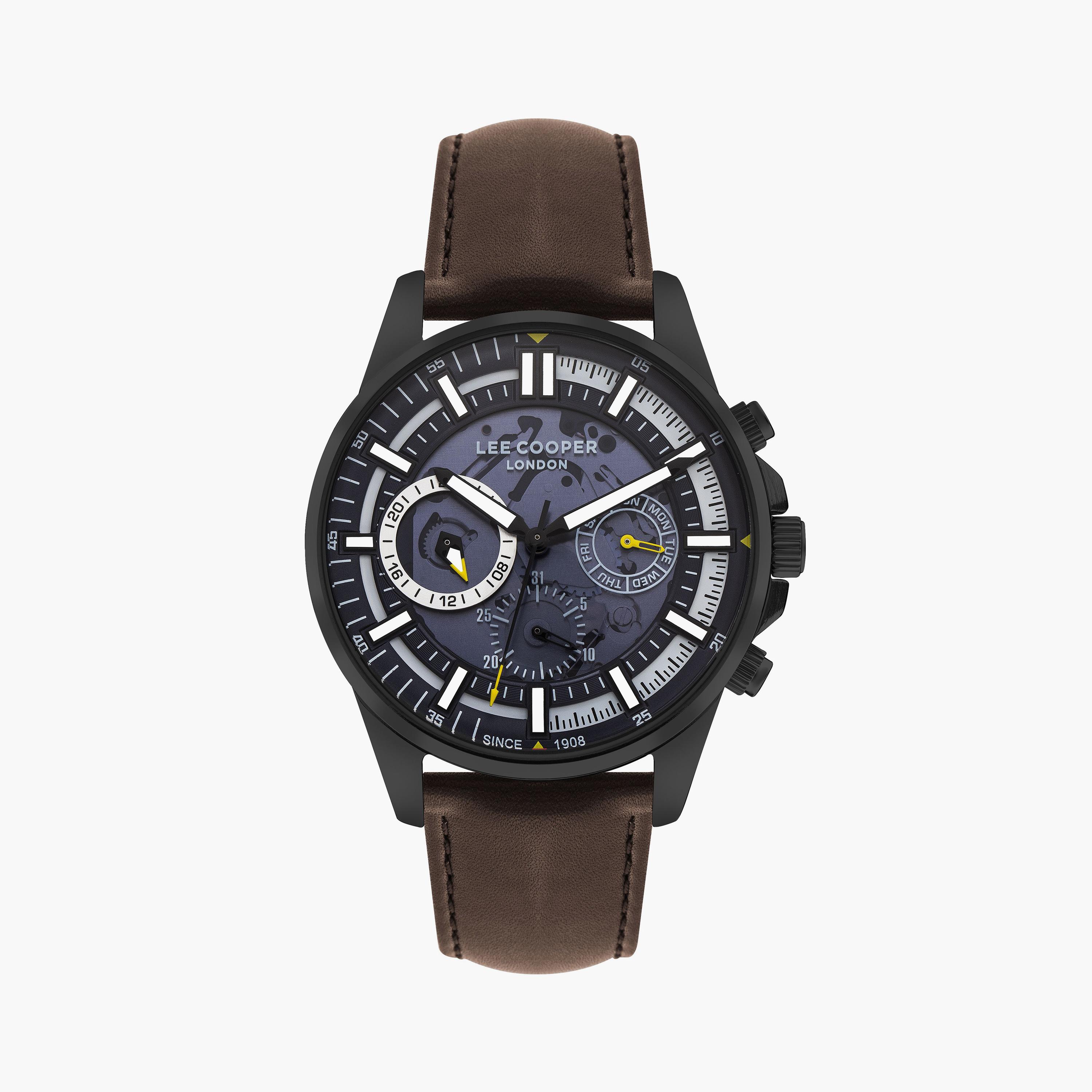 Lee Cooper Men's Brown Chronograph Leather Watch | LC07816.694-men-watchesandjewellery-watches-image-1
