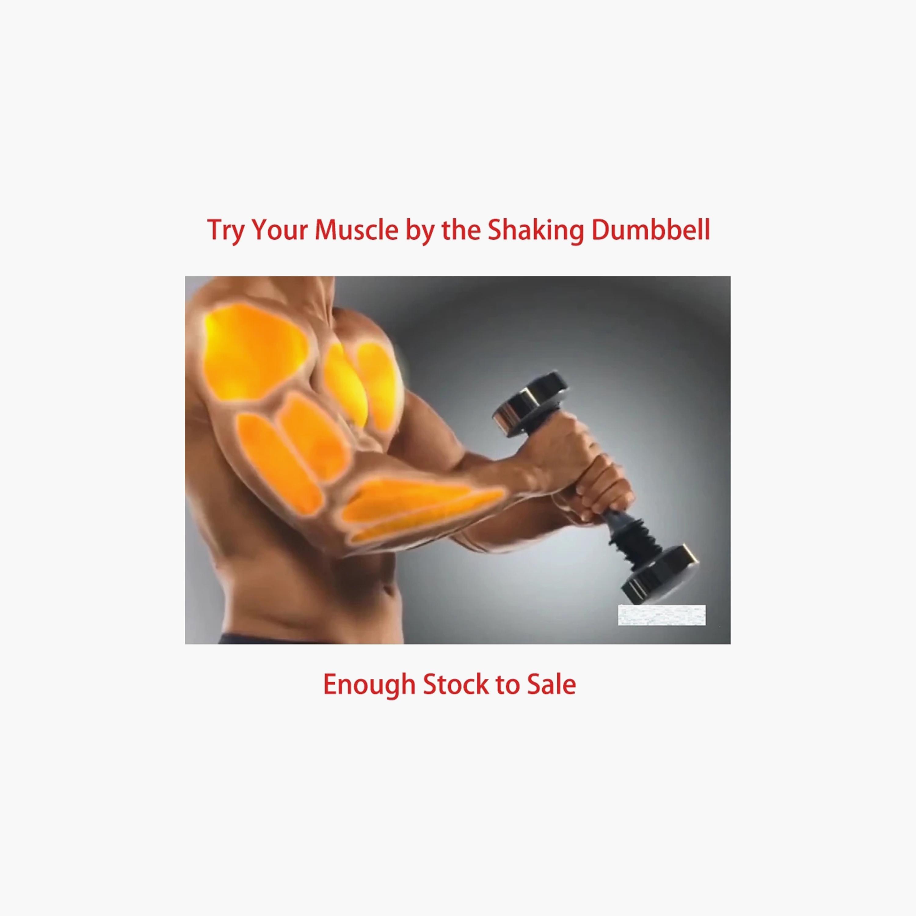 Body Builder Shaking Dumbbell For Men - Black | 38-120001-sports-gear-gym-image-1