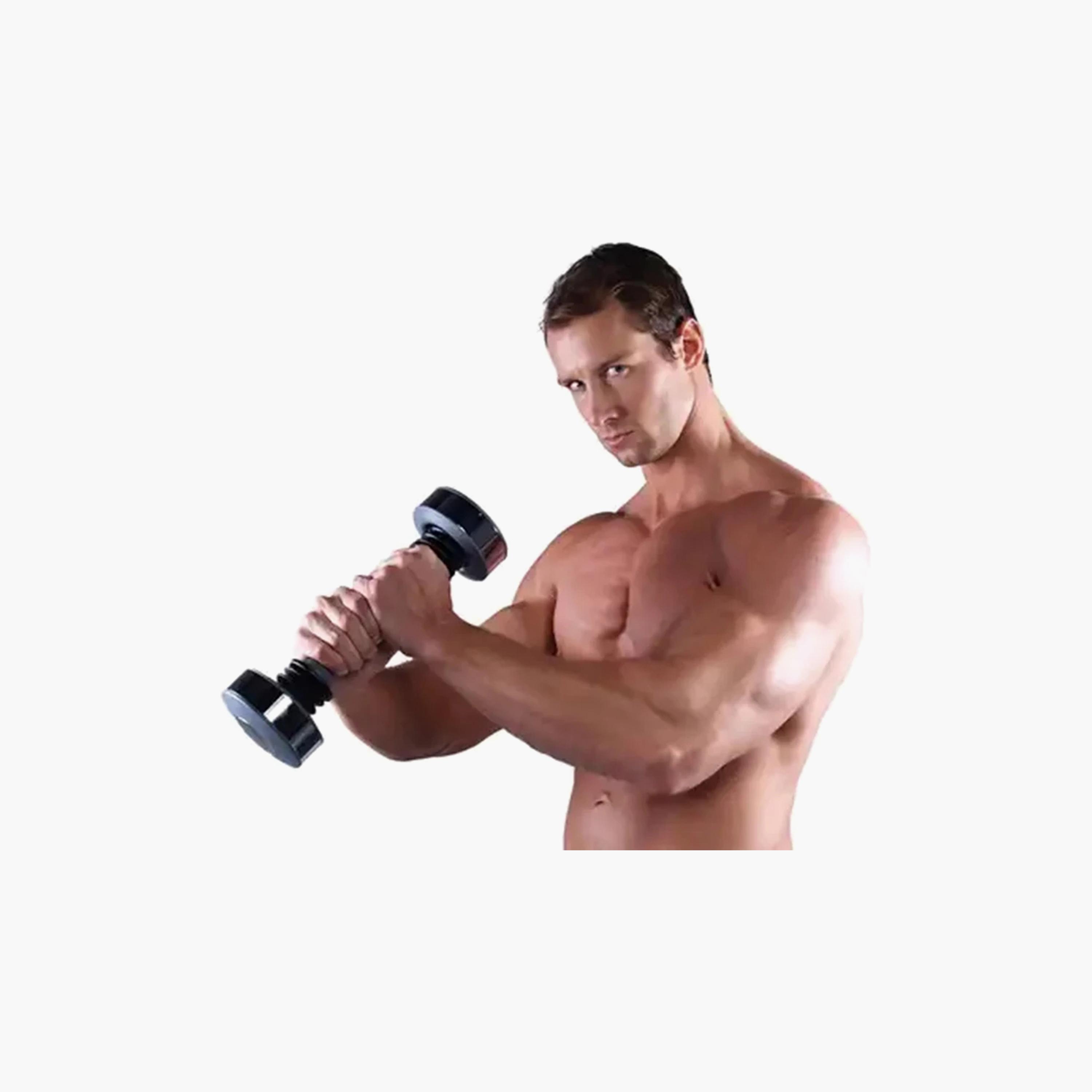 Body Builder Shaking Dumbbell For Men - Black | 38-120001-sports-gear-gym-image-2