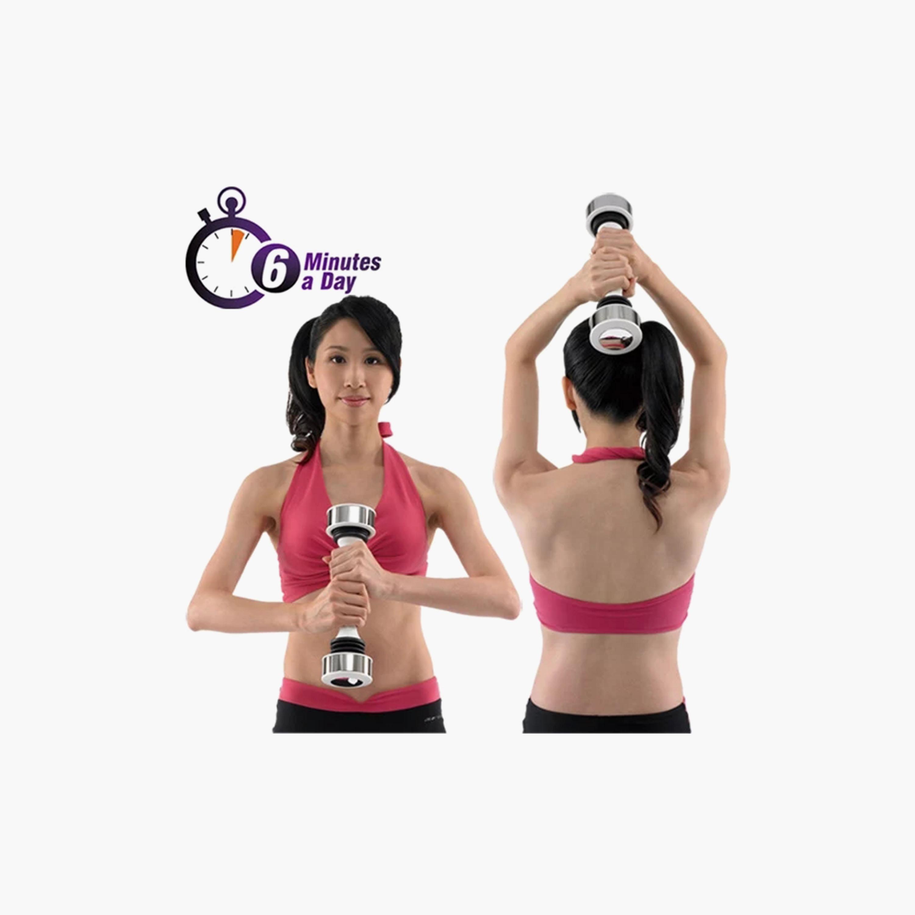 Body Builder Shaking Dumbbell For Women - Silver | 38-7601-sports-gear-gym-image-4