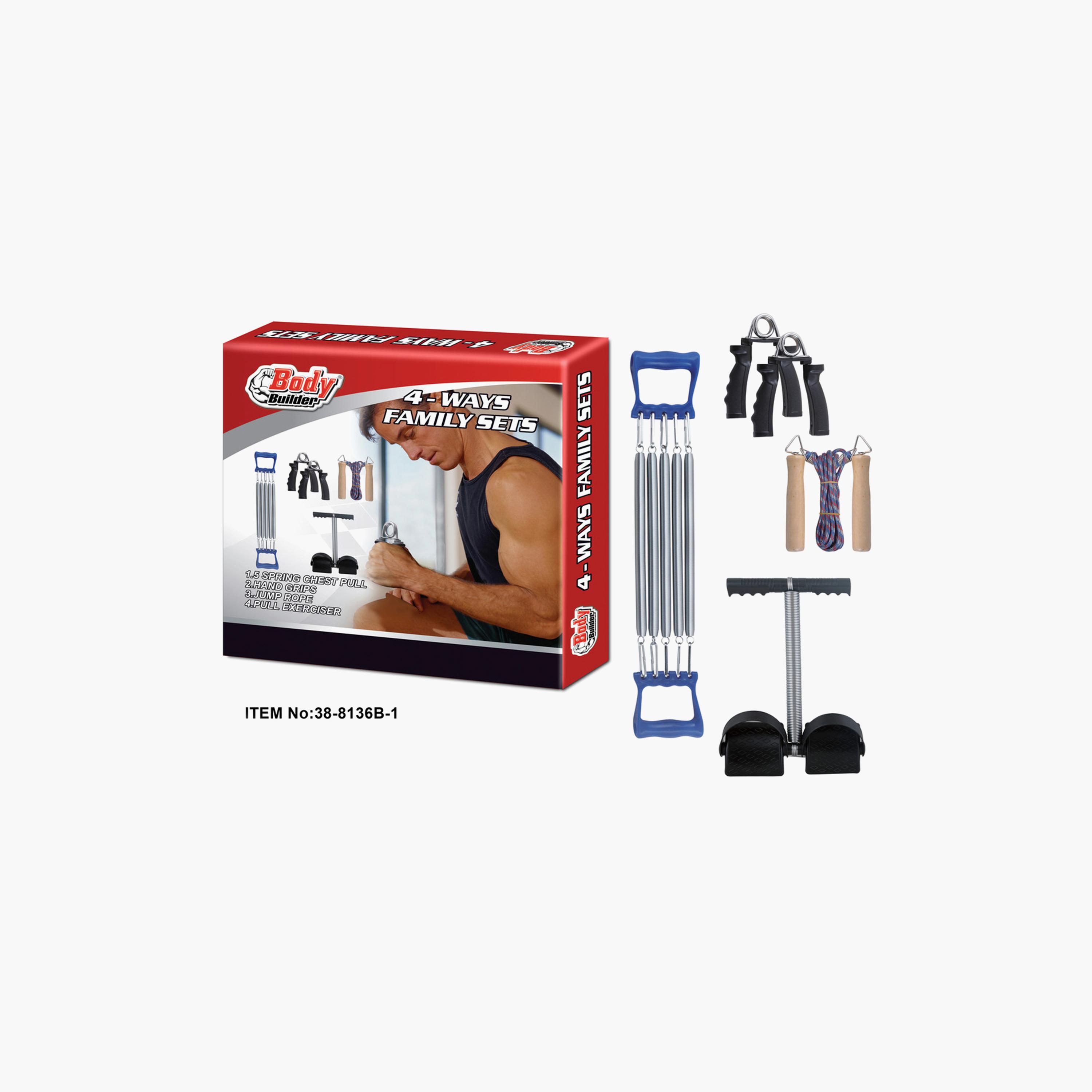 Body Builder Sport Chest Spring - Silver and Blue | 38-8136B-1-sports-gear-gym-image-1
