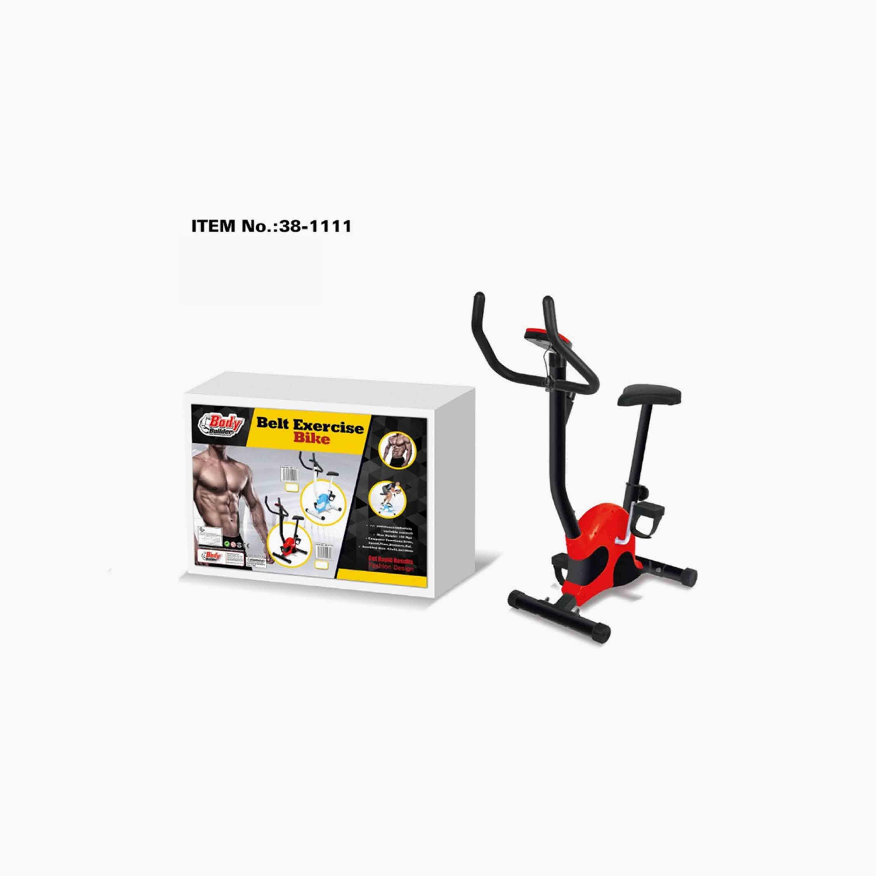 Body Builder Belt Exercise Bike - Red | 38-1111-sports-gear-gym-image-1