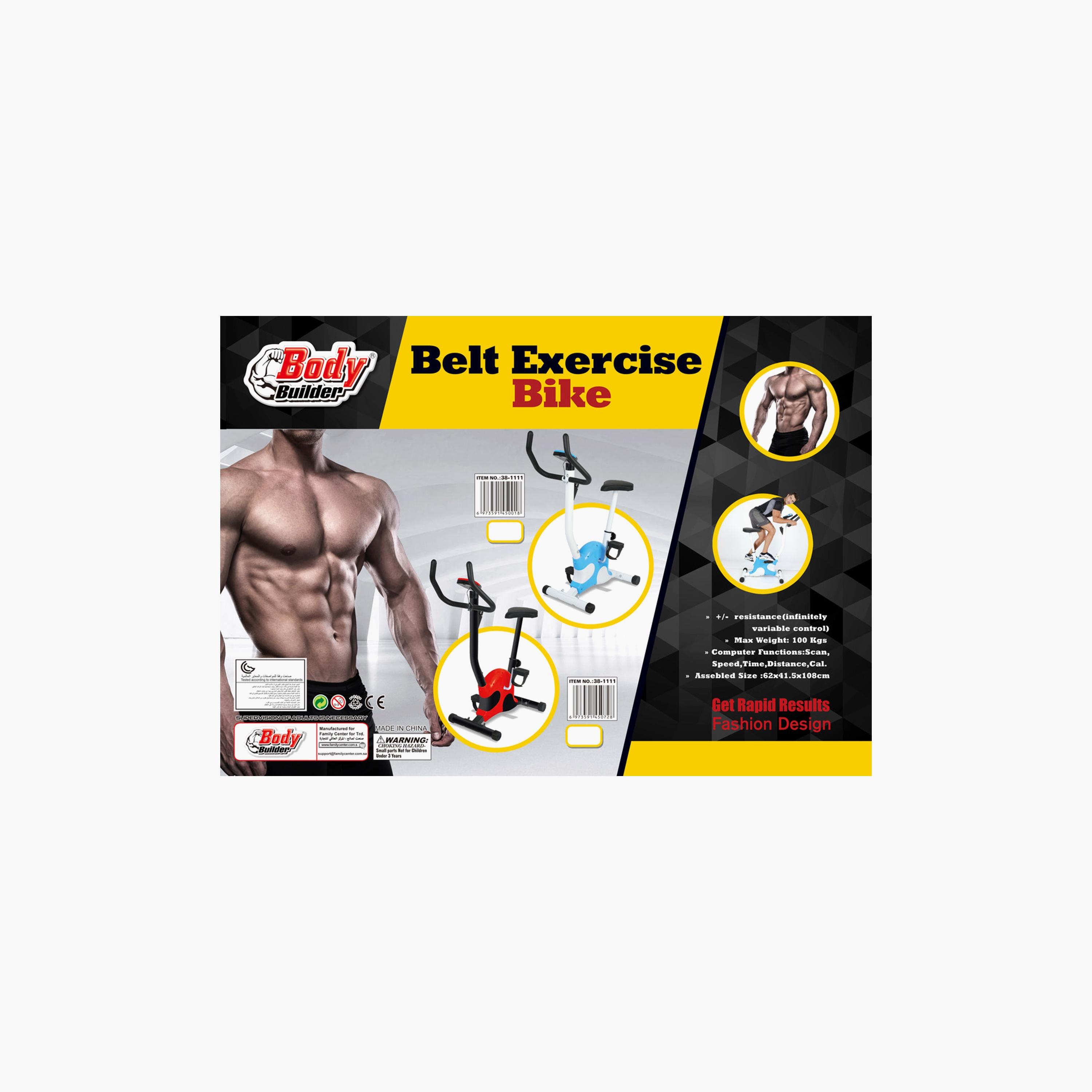 Body Builder Belt Exercise Bike - Red | 38-1111-sports-gear-gym-image-2