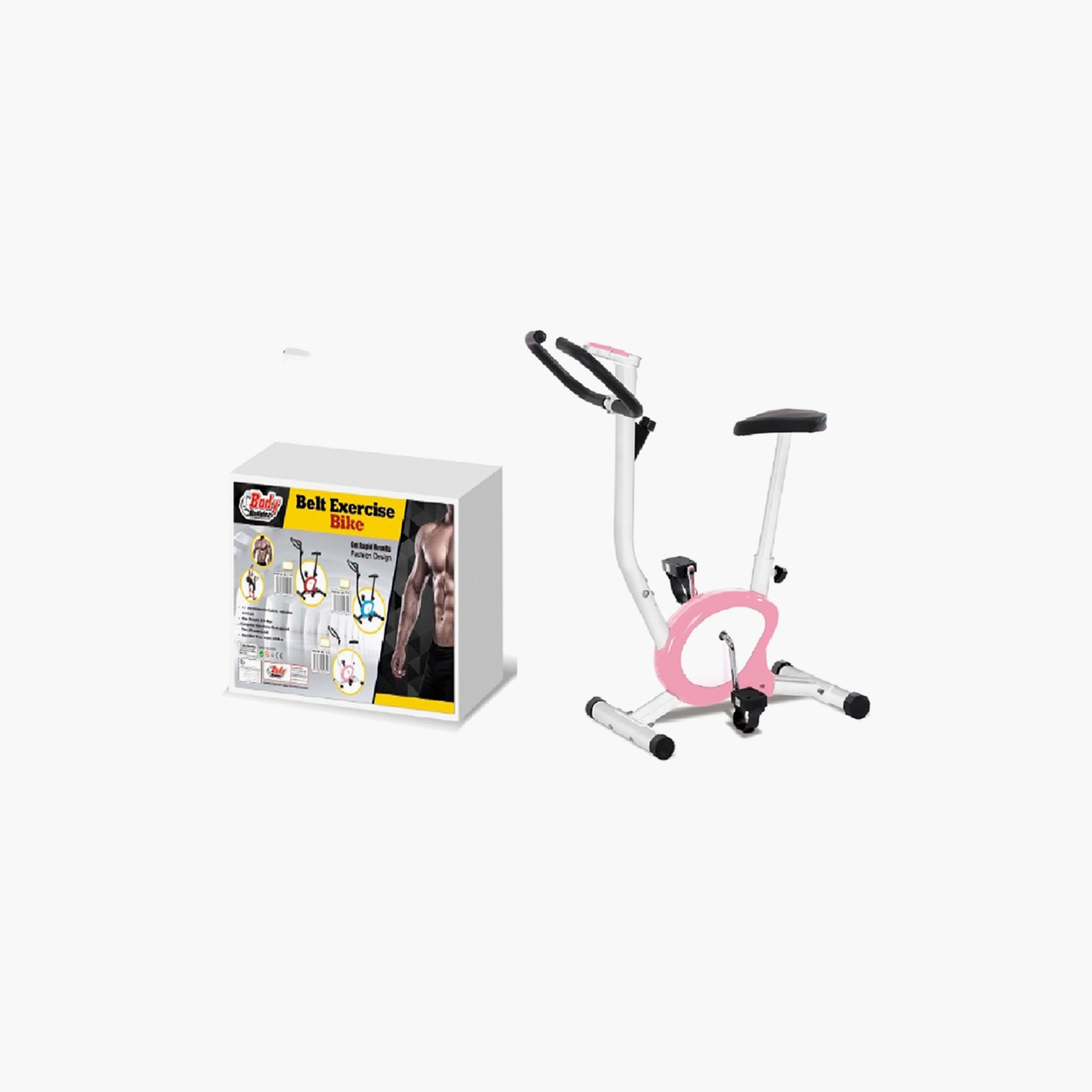 Body Builder Belt Exercise Bike - Pink | 38-1113-sports-gear-gym-image-1