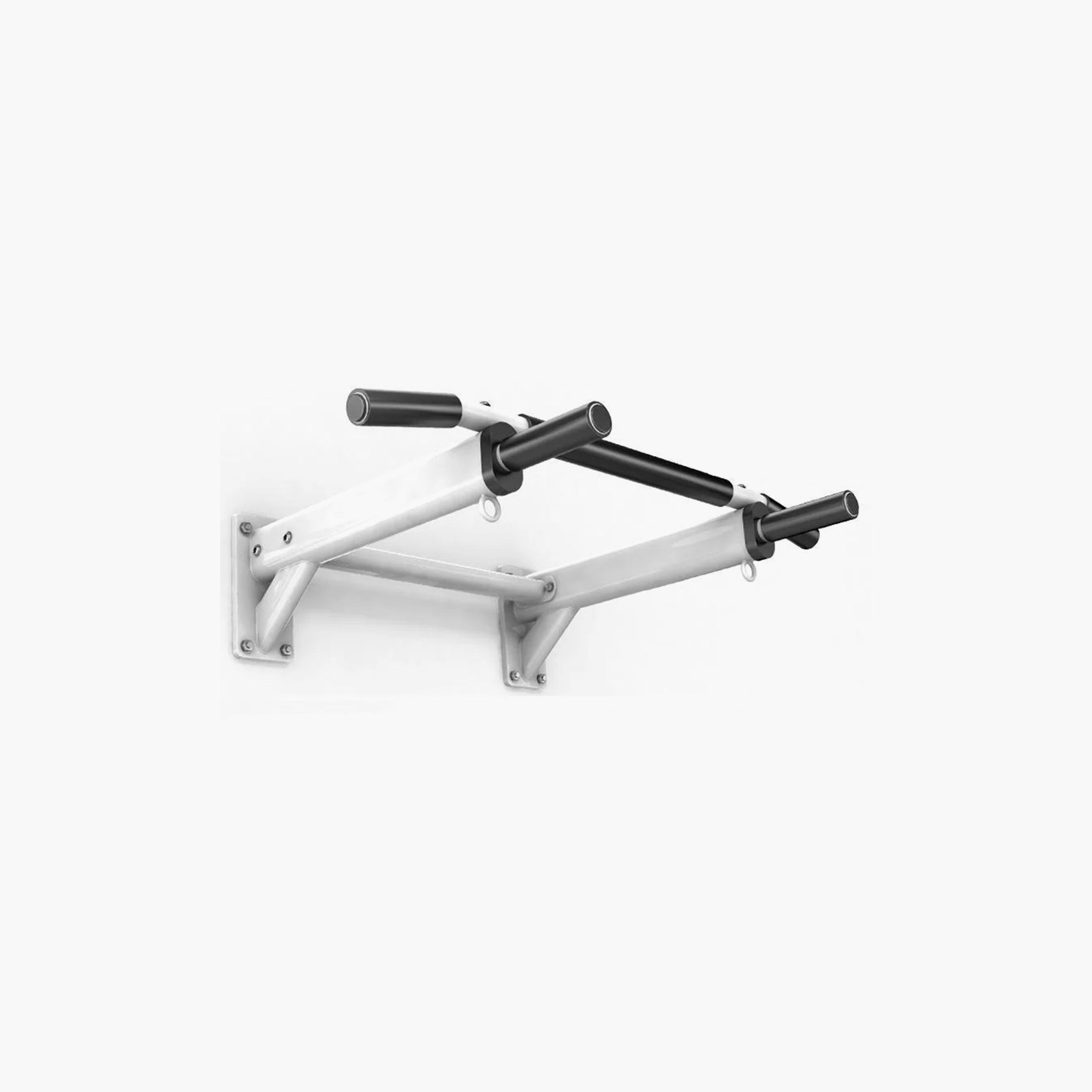 Body Builder Wall Mounted Pull Up Bar Exercises - Grey and Black | 38-1159-sports-gear-gym-image-1
