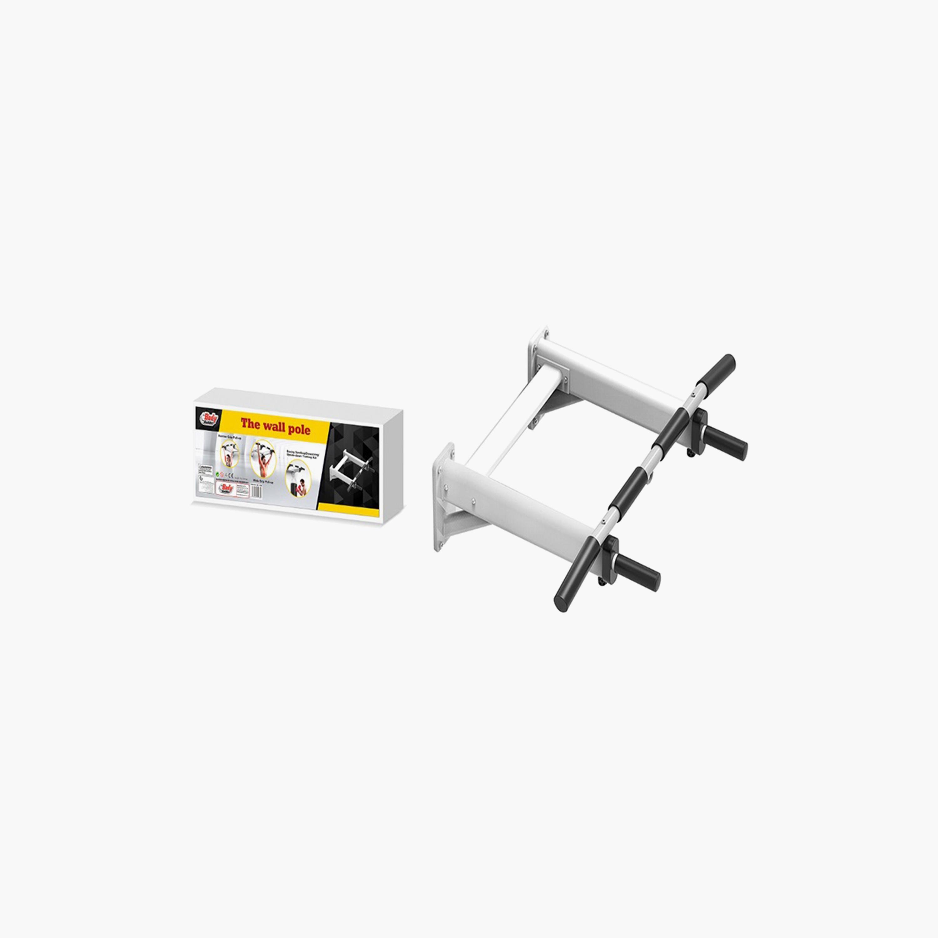 Body Builder Wall Mounted Pull Up Bar Exercises - Grey and Black | 38-1159-sports-gear-gym-image-2