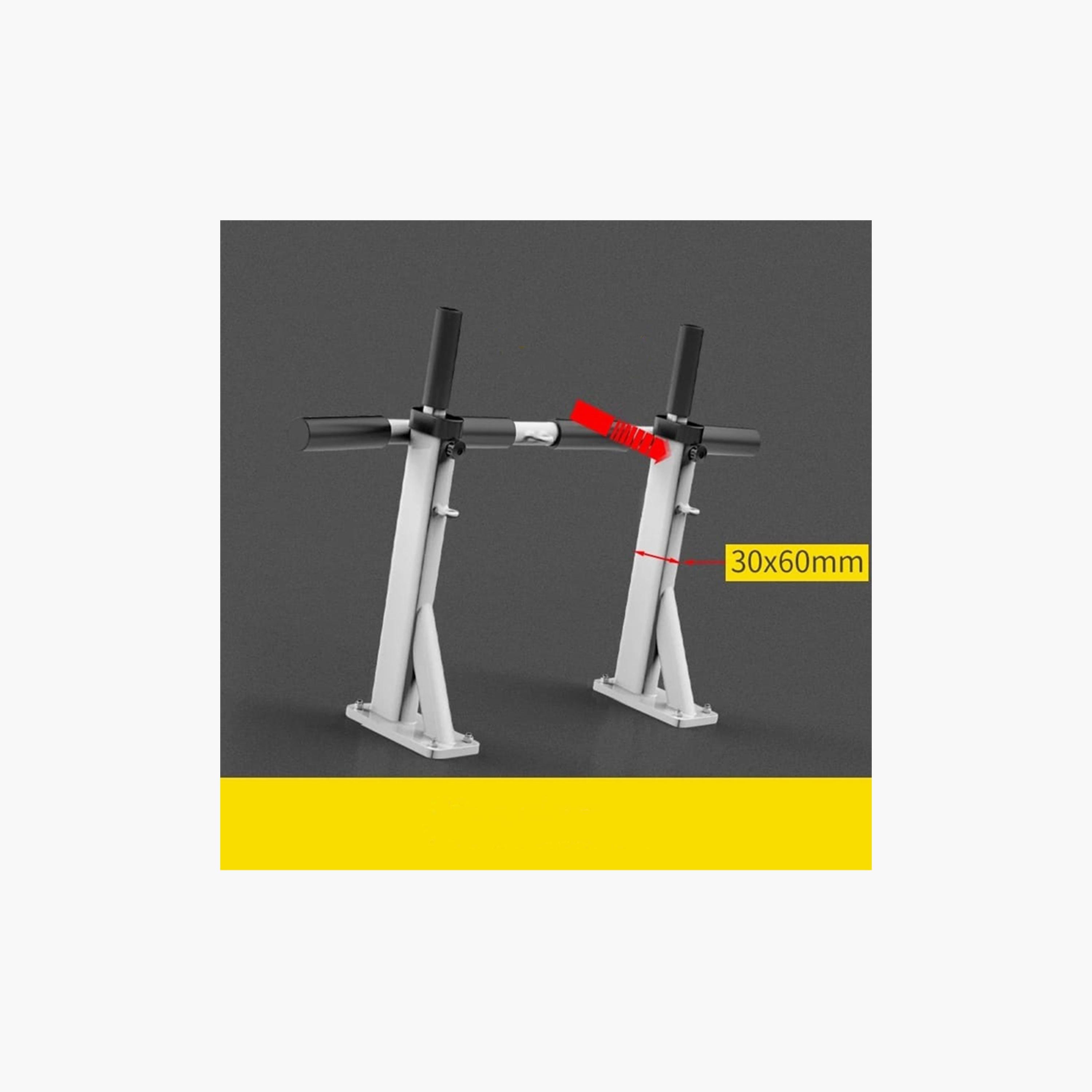 Body Builder Wall Mounted Pull Up Bar Exercises - Grey and Black | 38-1159-sports-gear-gym-image-9