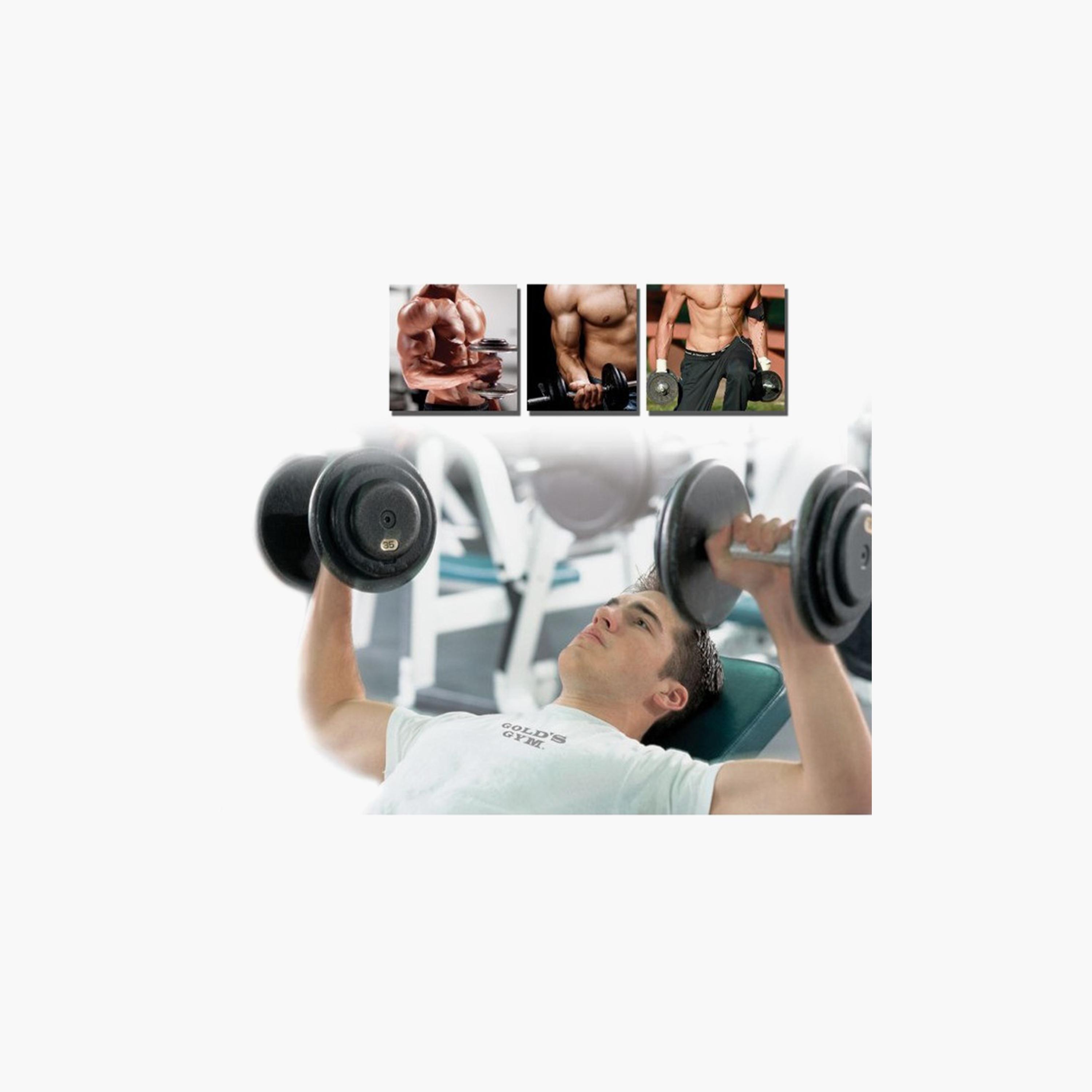 Body Builder Dumbbell Set 10 Kg W/Case - Black | 38-1120-sports-gear-gym-image-5