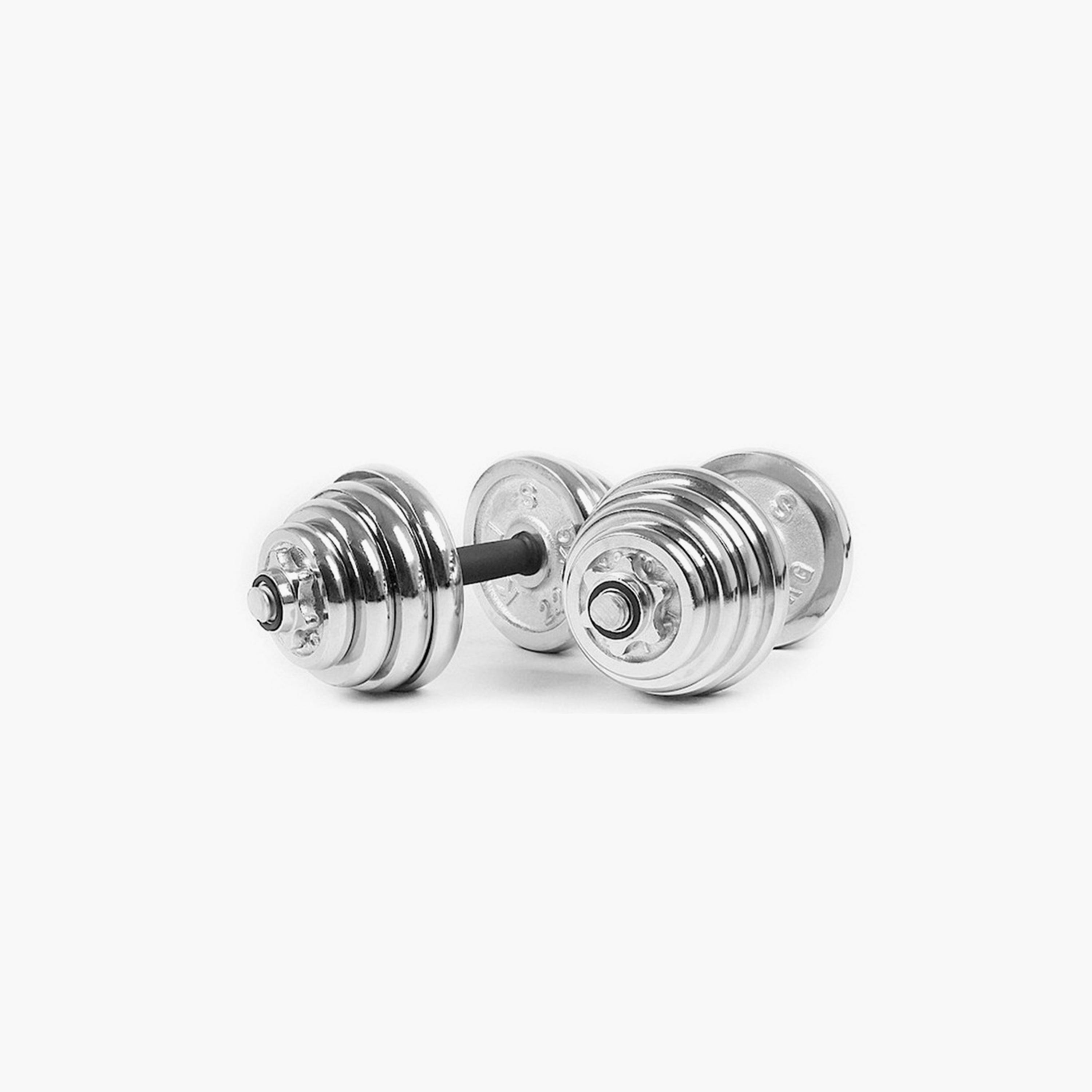 Body Builder Chrome Dumbbell Set 15 Kg -Silver | 38-1121-sports-gear-gym-image-10