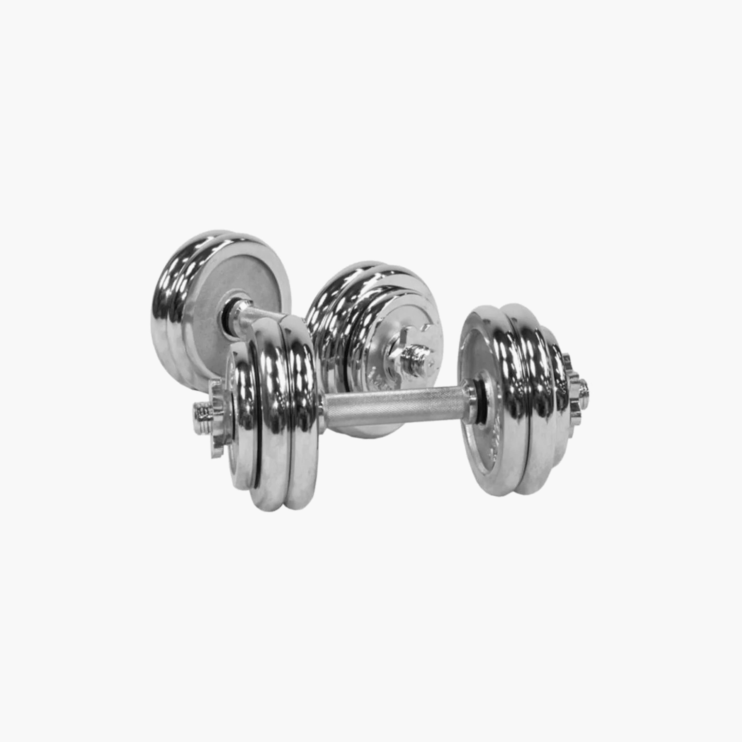 Body Builder Chrome Dumbbell Set 20 Kg - Silver | 38-1122-sports-gear-gym-image-3