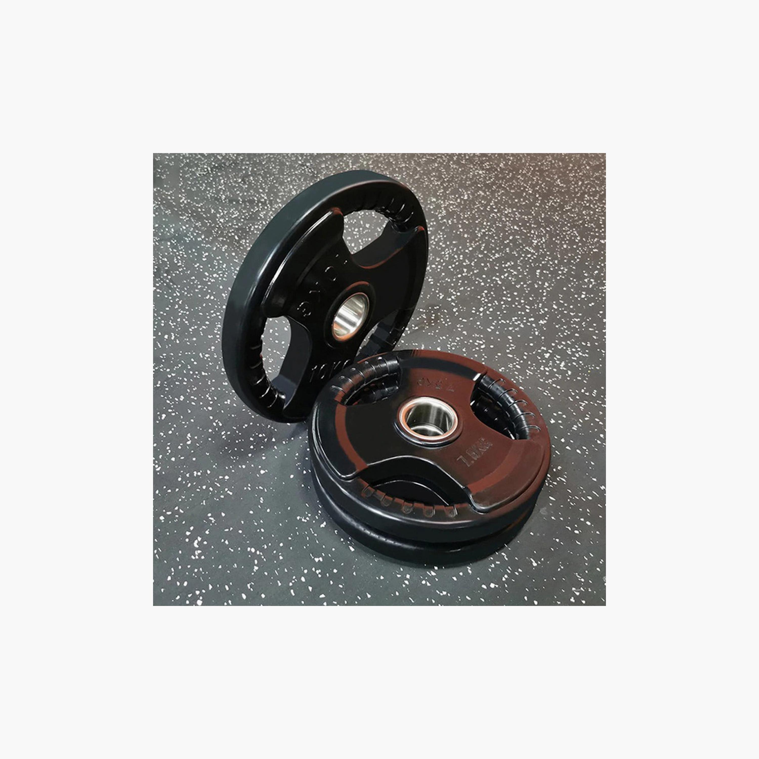 Body Builder Barbell Plate Rubber Coated, 5 Kg, 50 mm - Black | 38-1170-sports-gear-gym-image-2