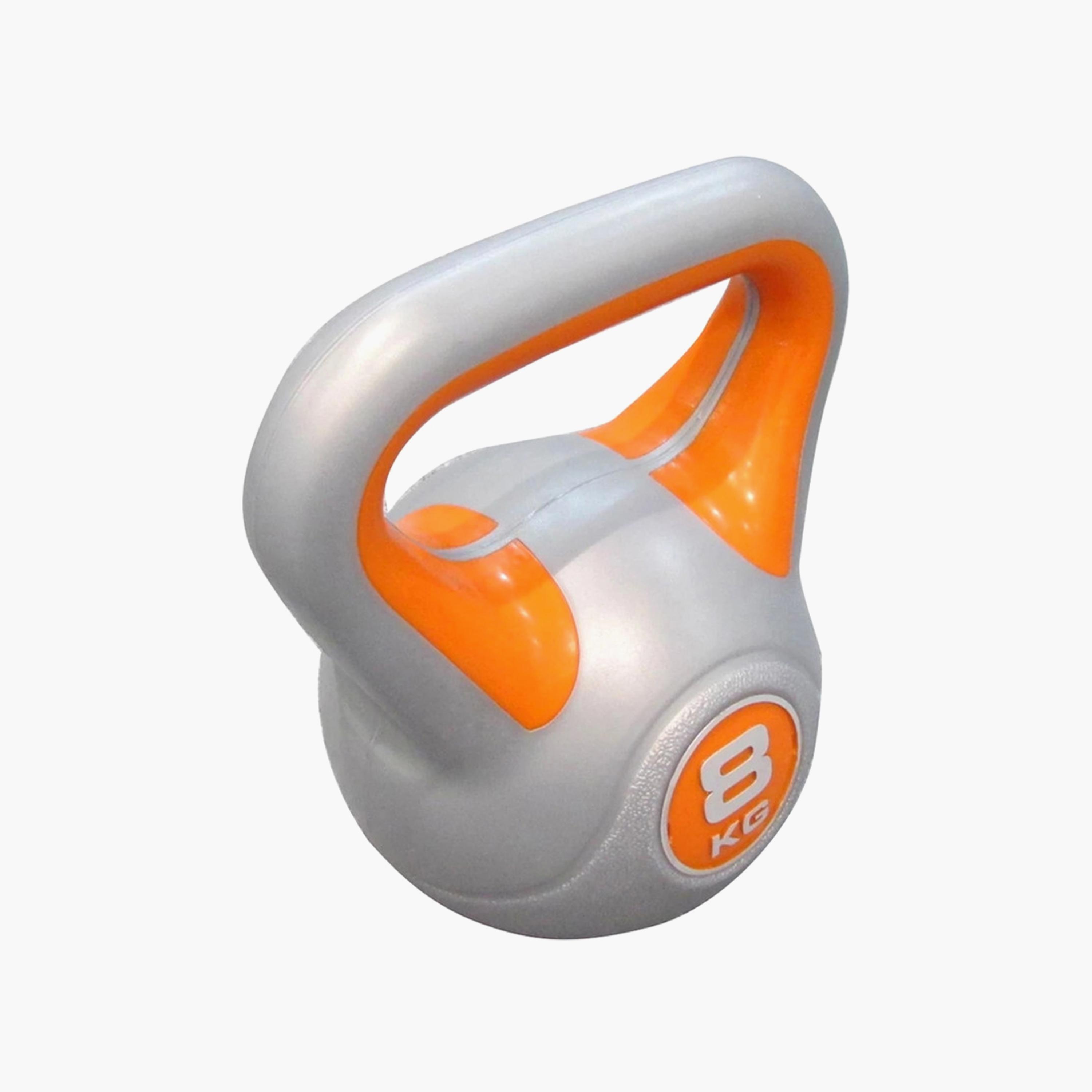 Body Builder Cement Plastic Kettlebell Dumbbell, 8 Kg | 38-1164-sports-gear-gym-image-2