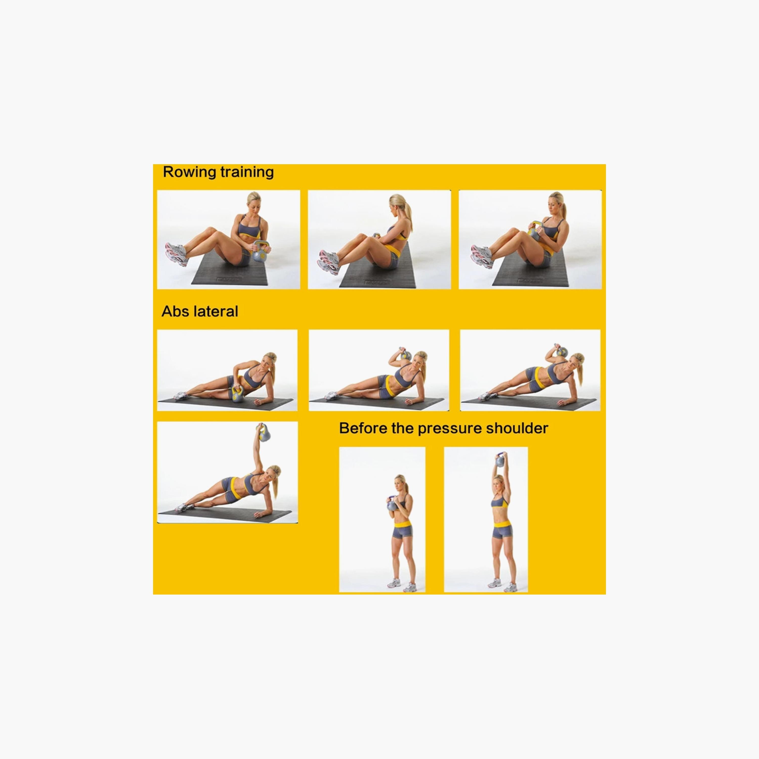 Body Builder Cement Plastic Kettlebell Dumbbell 10 Kg - Multicolour | 38-1165-sports-gear-gym-image-2