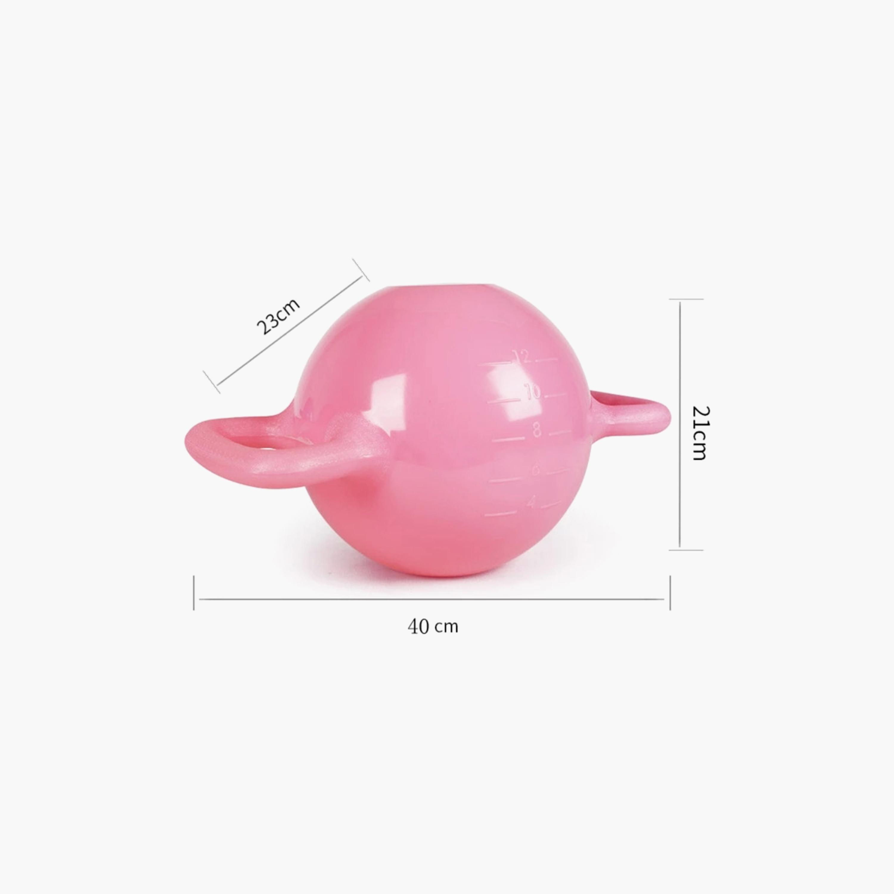 Body Builder Water Filled Kettle Bell Dumbbells 1.2Kg W/Water From 4 To 12 Pounds - Pink | 38-1179-sports-gear-gym-image-8