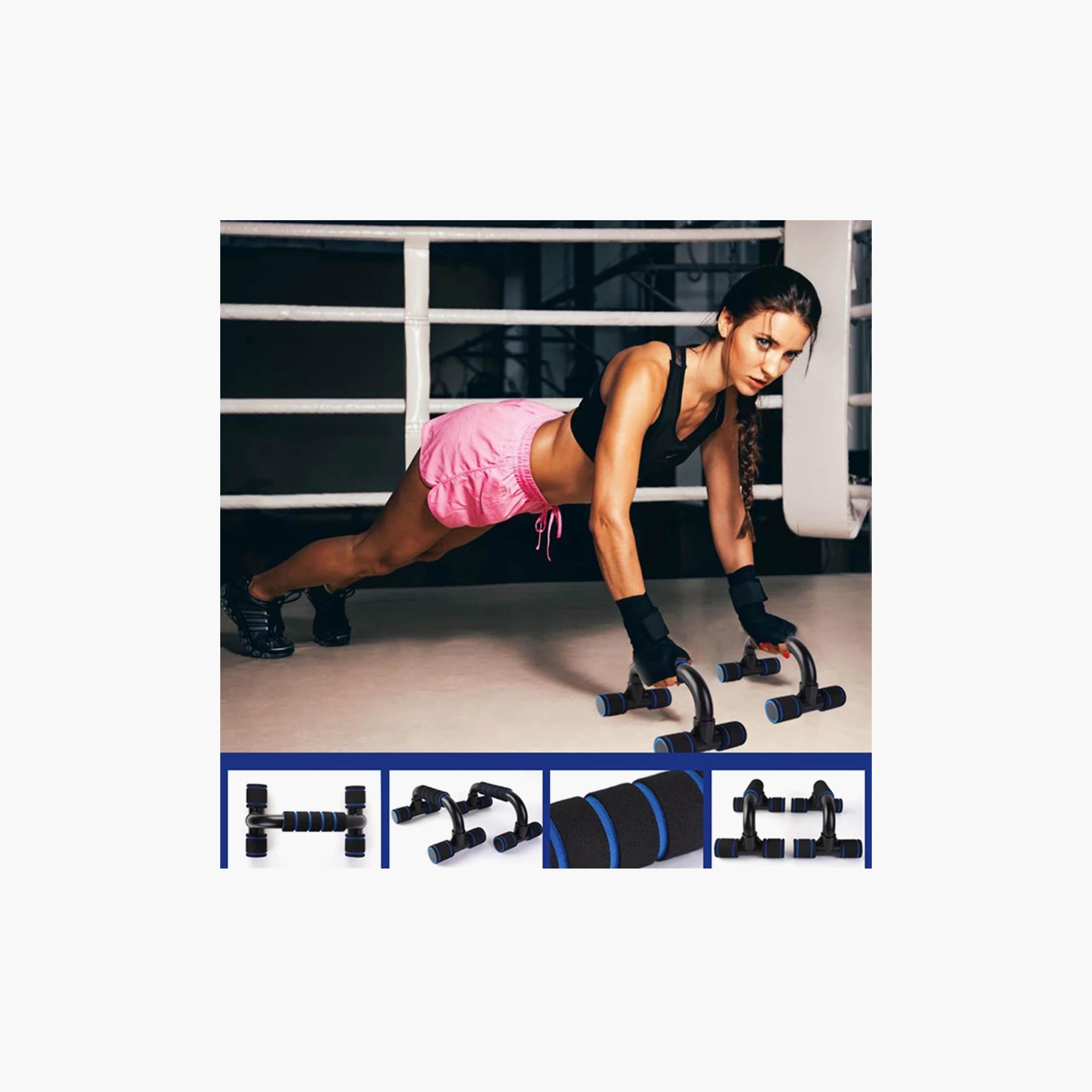 Body Builder Sport Push-Up Stand Bar - Black and Blue | 38-1127-sports-gear-gym-image-7