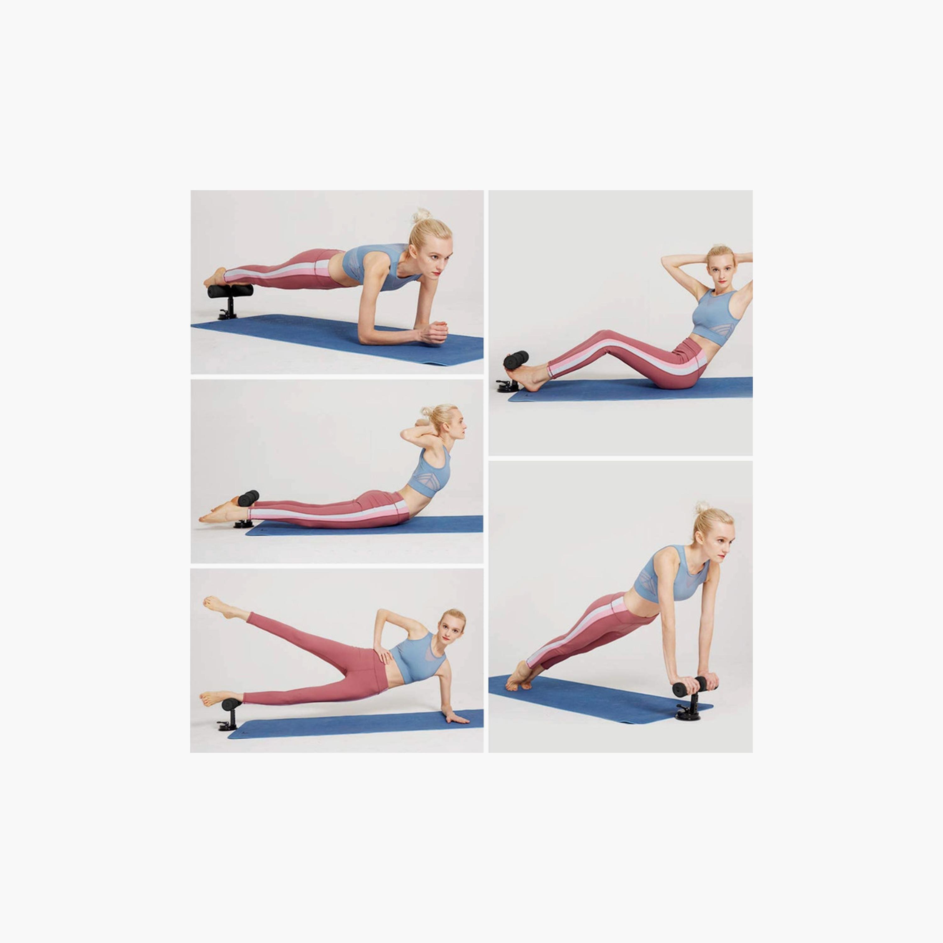 Body Builder Bar Abdominal Core Trainer Muscle Training Self-Suction - Blue | 38-1166-sports-gear-gym-image-3