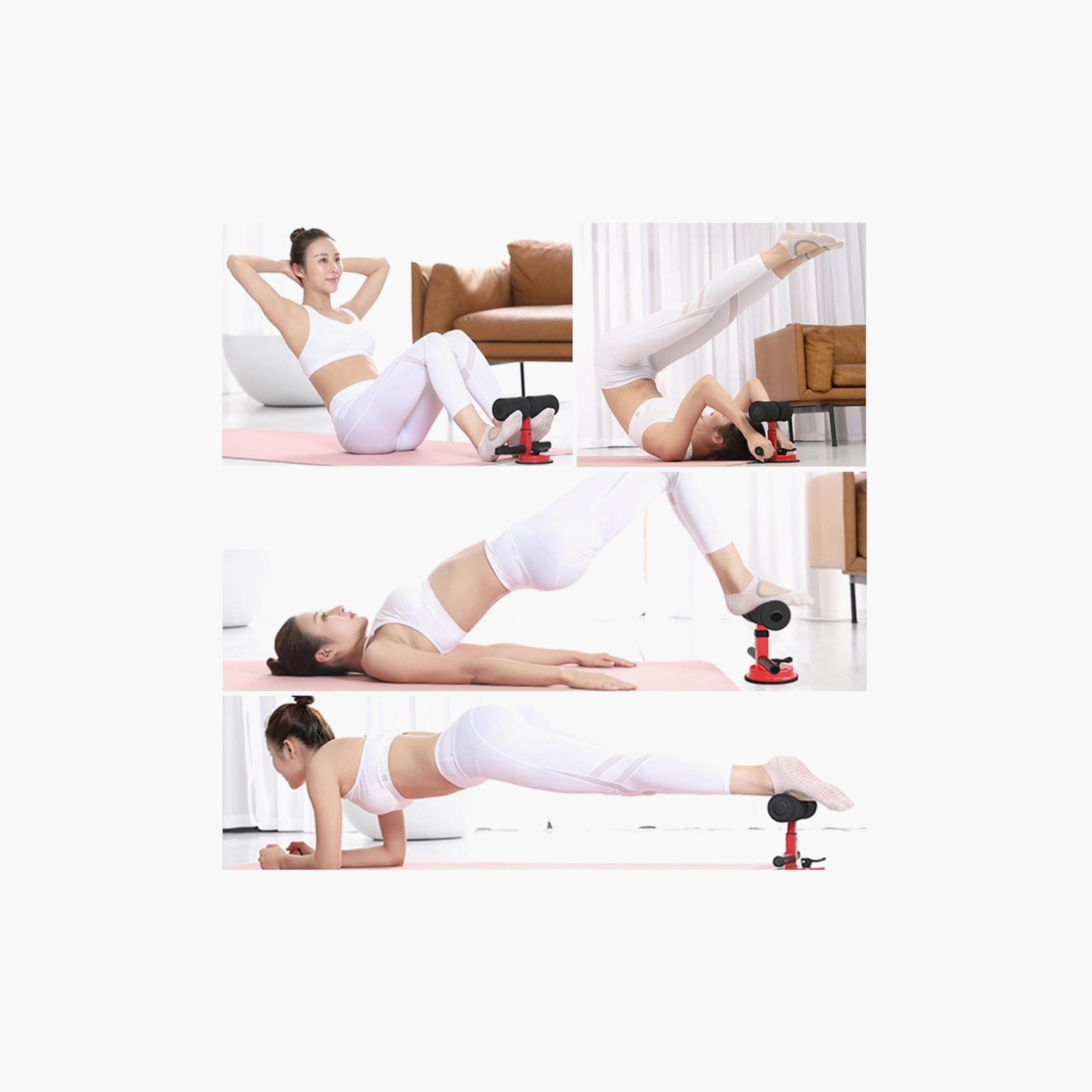 Body Builder Bar Abdominal Core Trainer Muscle Training Self-Suction - Pink | 38-1166-sports-gear-gym-image-3
