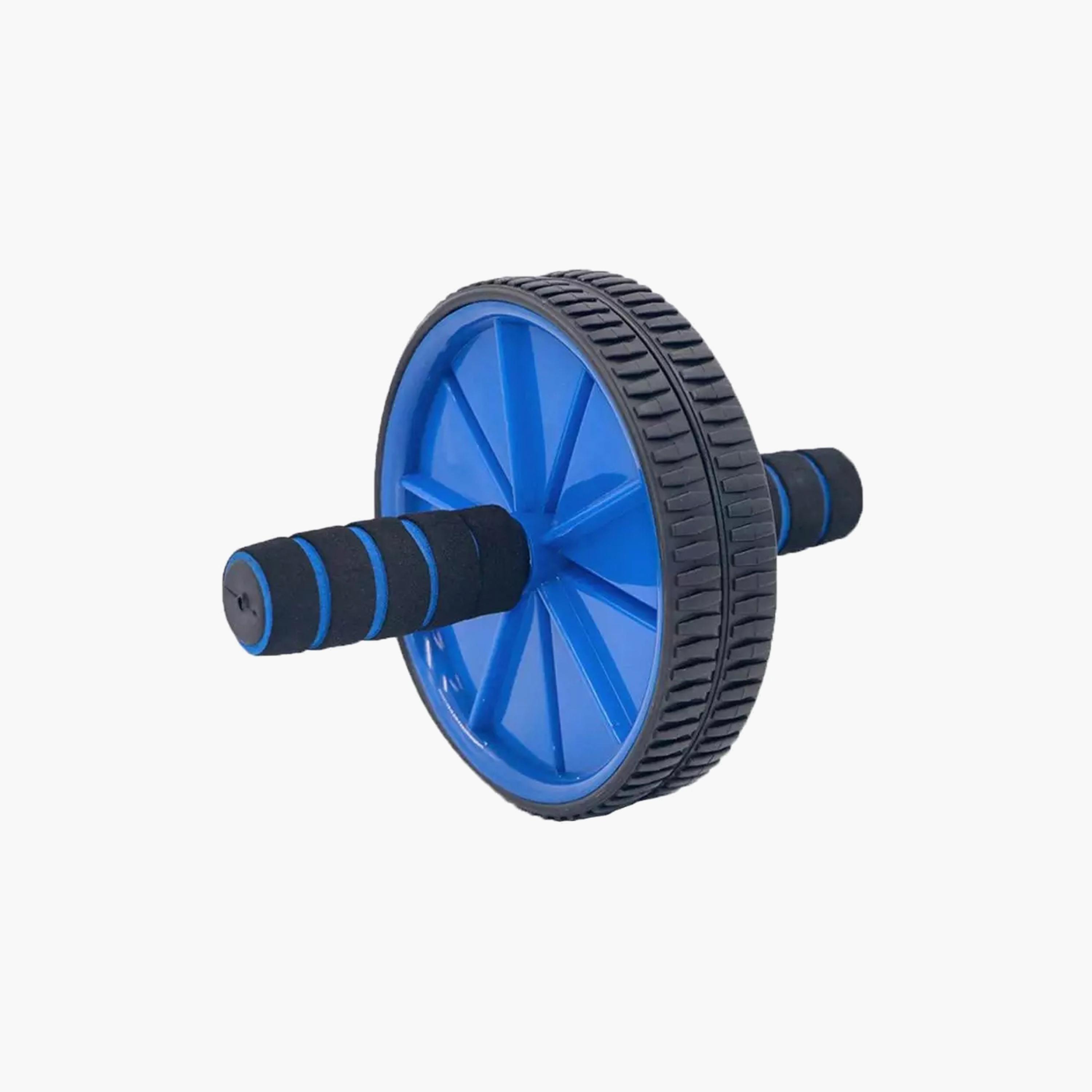 Body Builder Sport Abs Rolling Wheel Double - Blue | 38-1126-sports-gear-gym-image-1